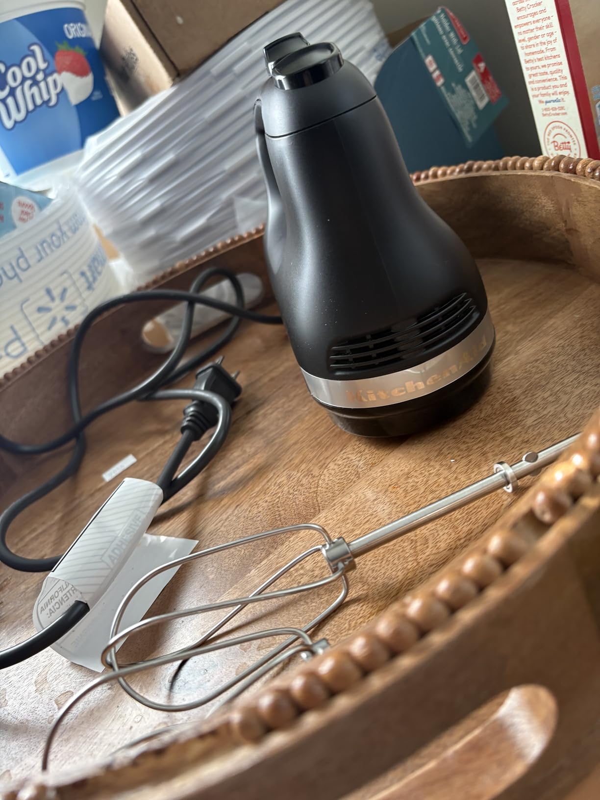 KitchenAid 5-Speed Ultra Power Hand Mixer, Stainless Steel/Plastic, White customer photo 1