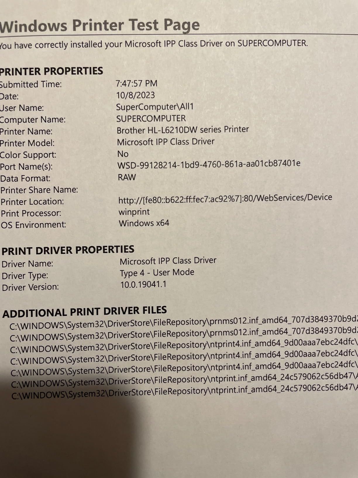 Brother Laser Printer, Monochrome Duplex Wireless Printer, HL-6210DW customer photo 1