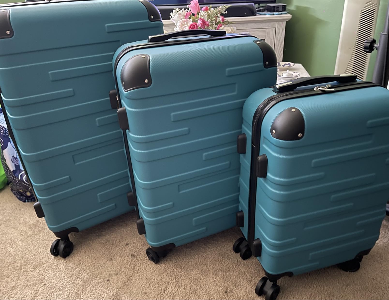 Coolife Hardside ABS Luggage, TSA Lock, Spinner Wheels, 28in Checked customer photo 2