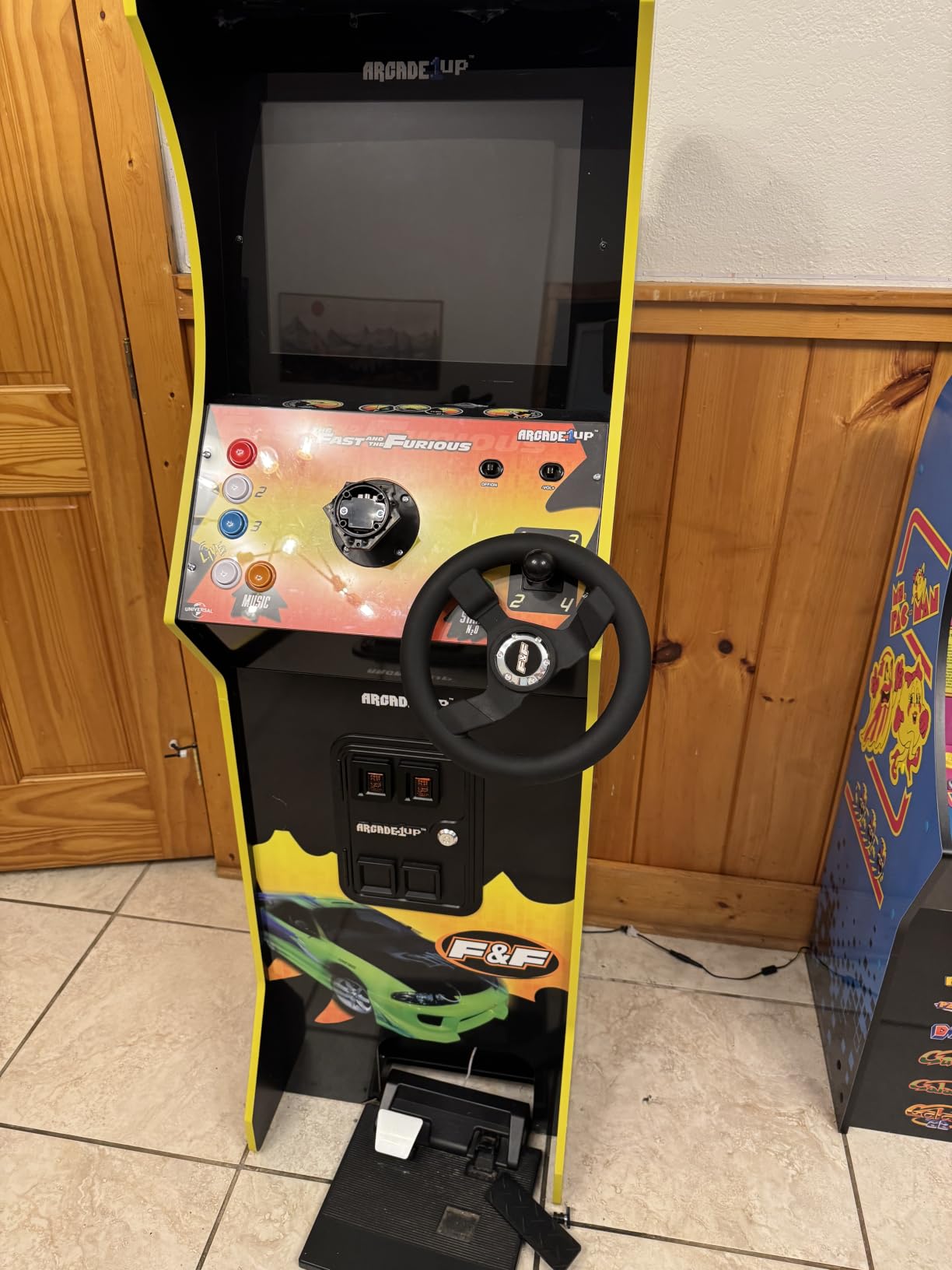 Arcade1Up The Fast and the Furious Deluxe Arcade Machine, Steering Wheel customer photo 1