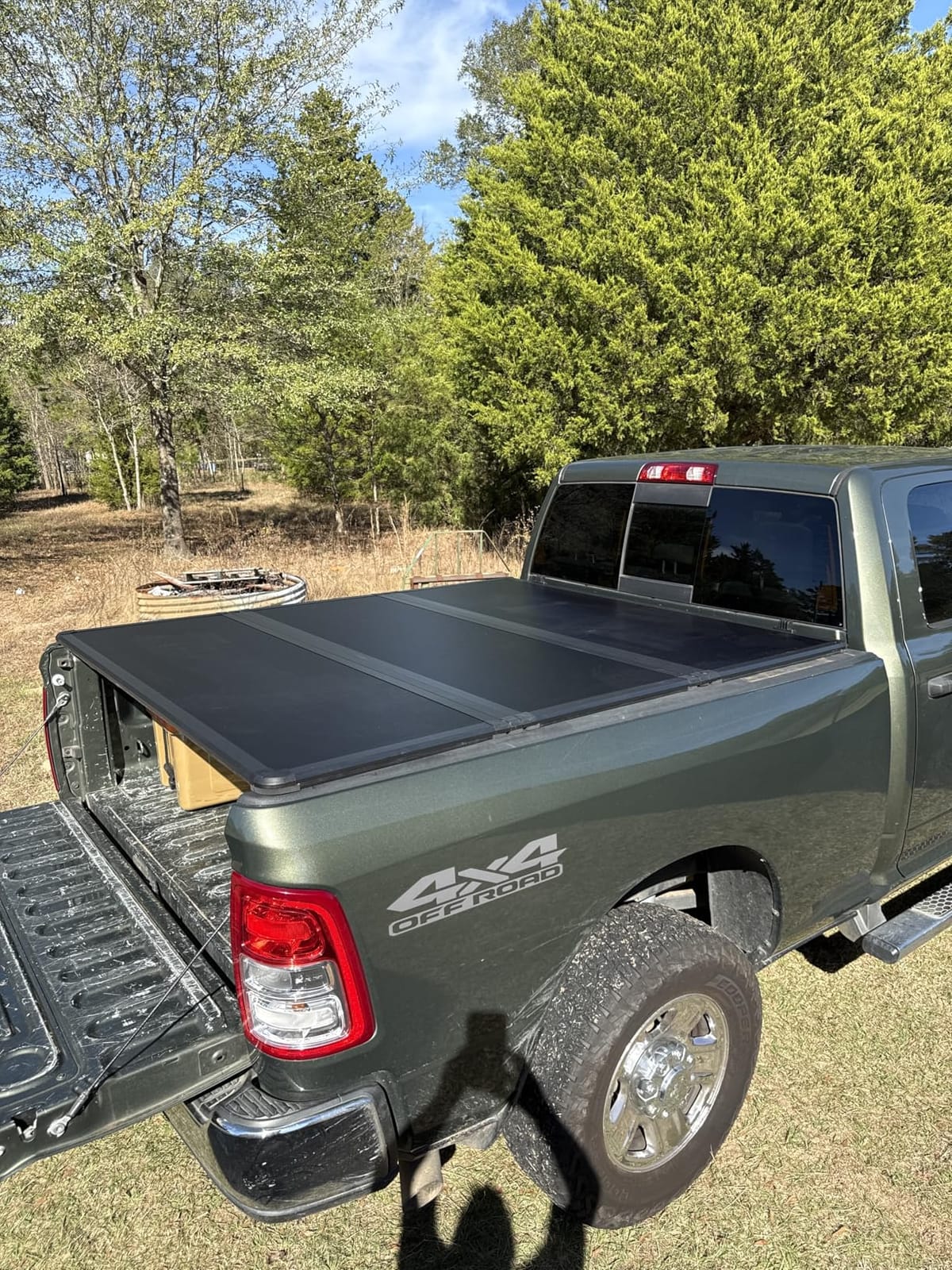 Hard Folding Truck Bed Tonneau Cover Compatiable with Dodge Ram 1500 Classic&New(2002-2026) 2500&3500(2003-2026) 6.4 ft Standard Box w/o Rambox, Tri Fold Style customer photo 1
