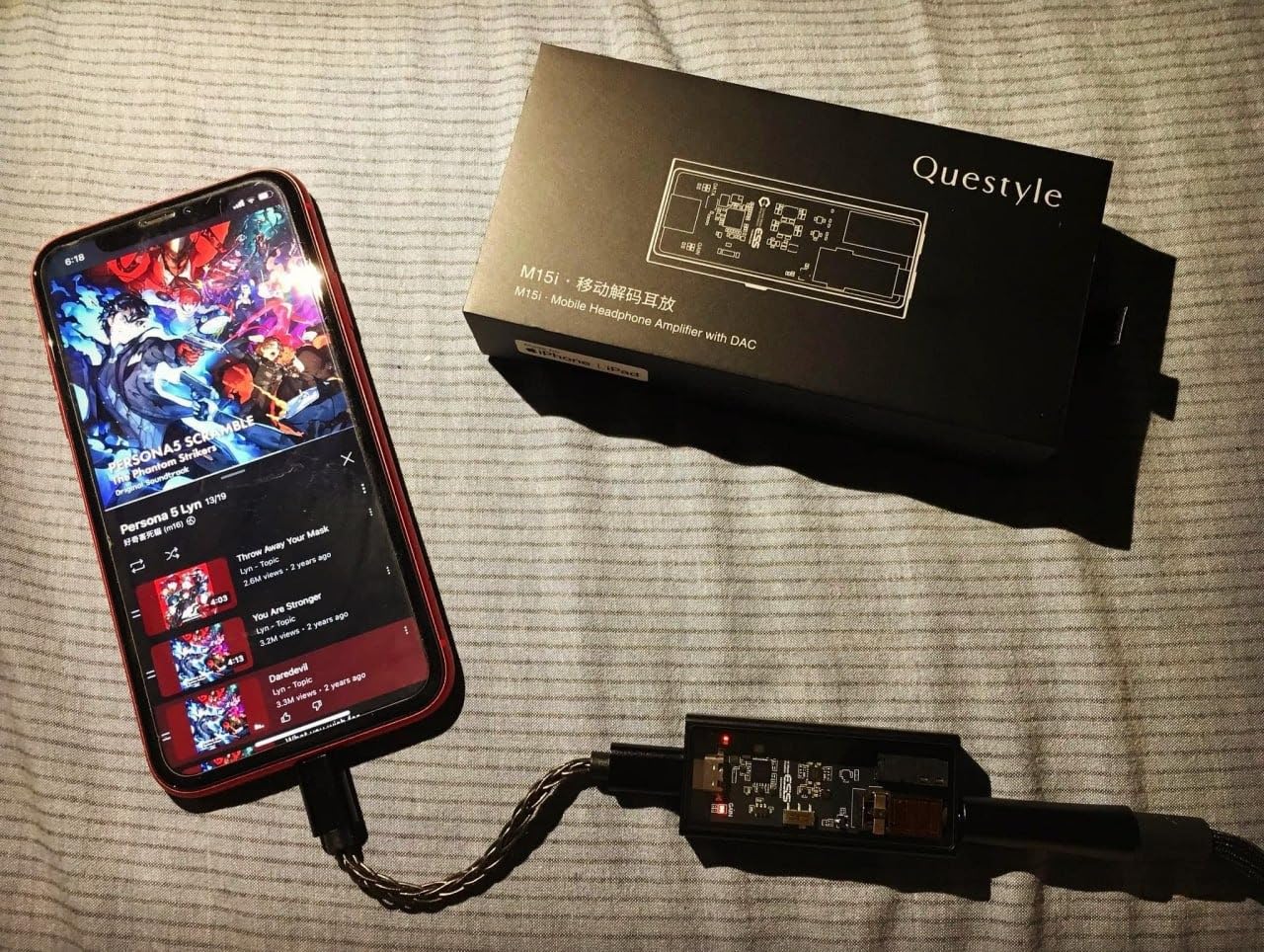 Questyle M15i Portable USB DAC & Headphone Amplifier, MFi Certified customer photo 1