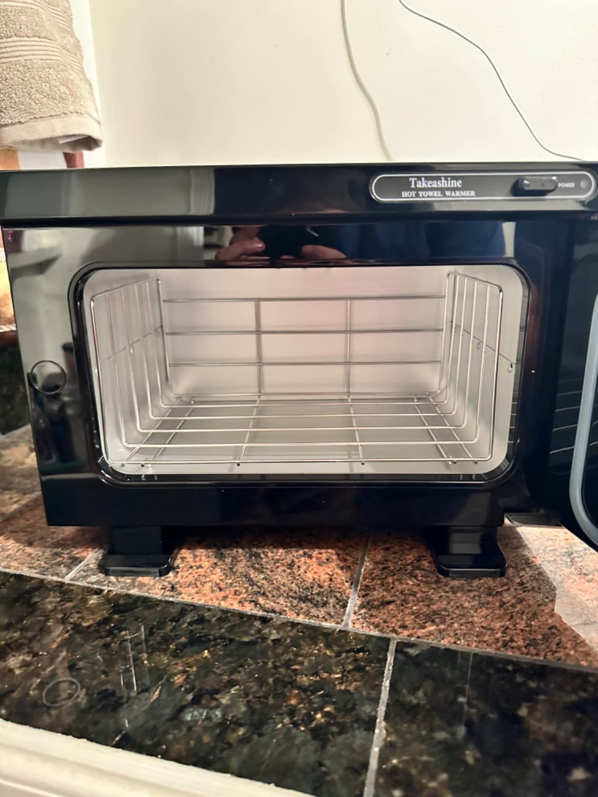 Hot Towel Warmer, 8L Facial&Spa Towel Warmer Auto Reheat, Black customer photo 1