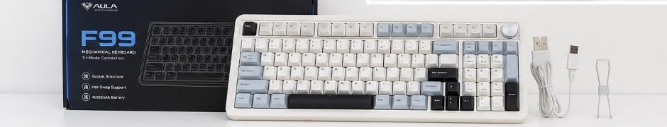 AULA F99 Wireless Mechanical Keyboard,Tri-Mode BT5.0/2.4GHz/USB-C Hot Swappable Custom Keyboard,Pre-lubed Linear Switches,RGB Backlit Computer Gaming Keyboards for PC/Tablet/PS/Xbox customer photo 2