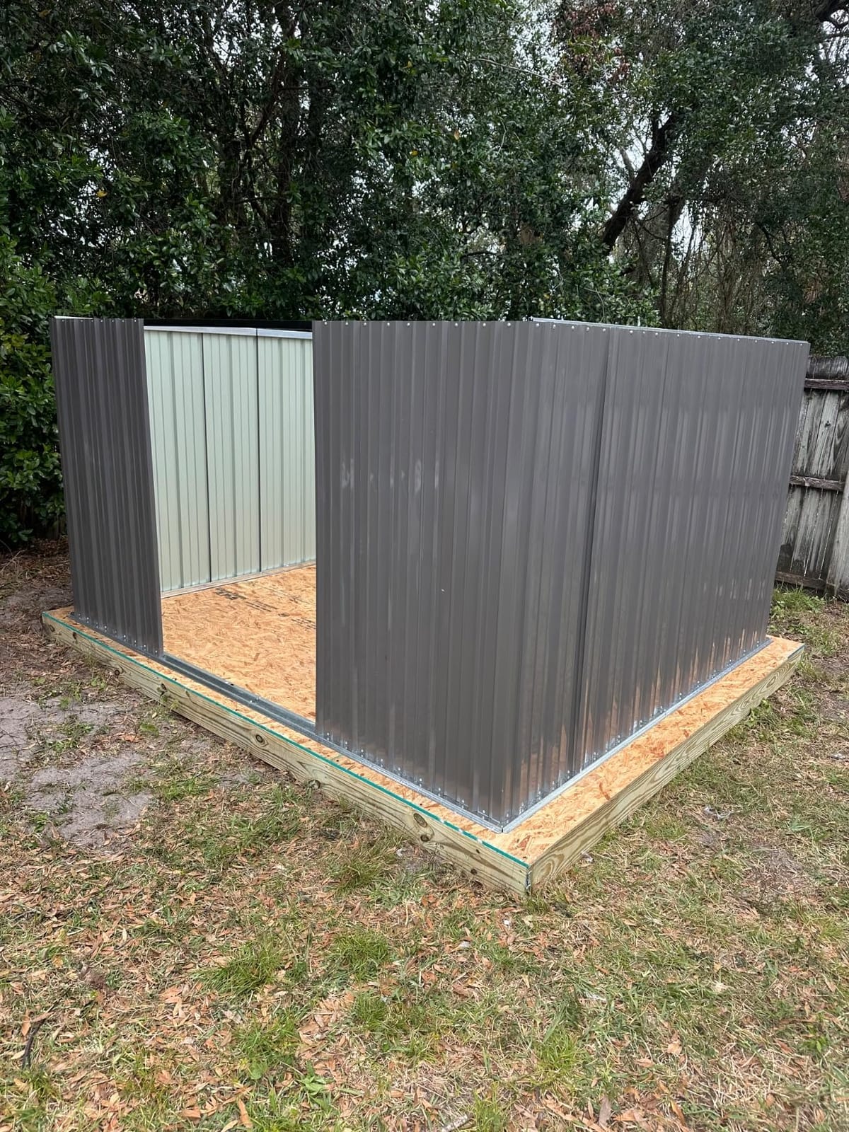 Devoko 10x8 FT Outdoor Storage Shed, Brown customer photo 1