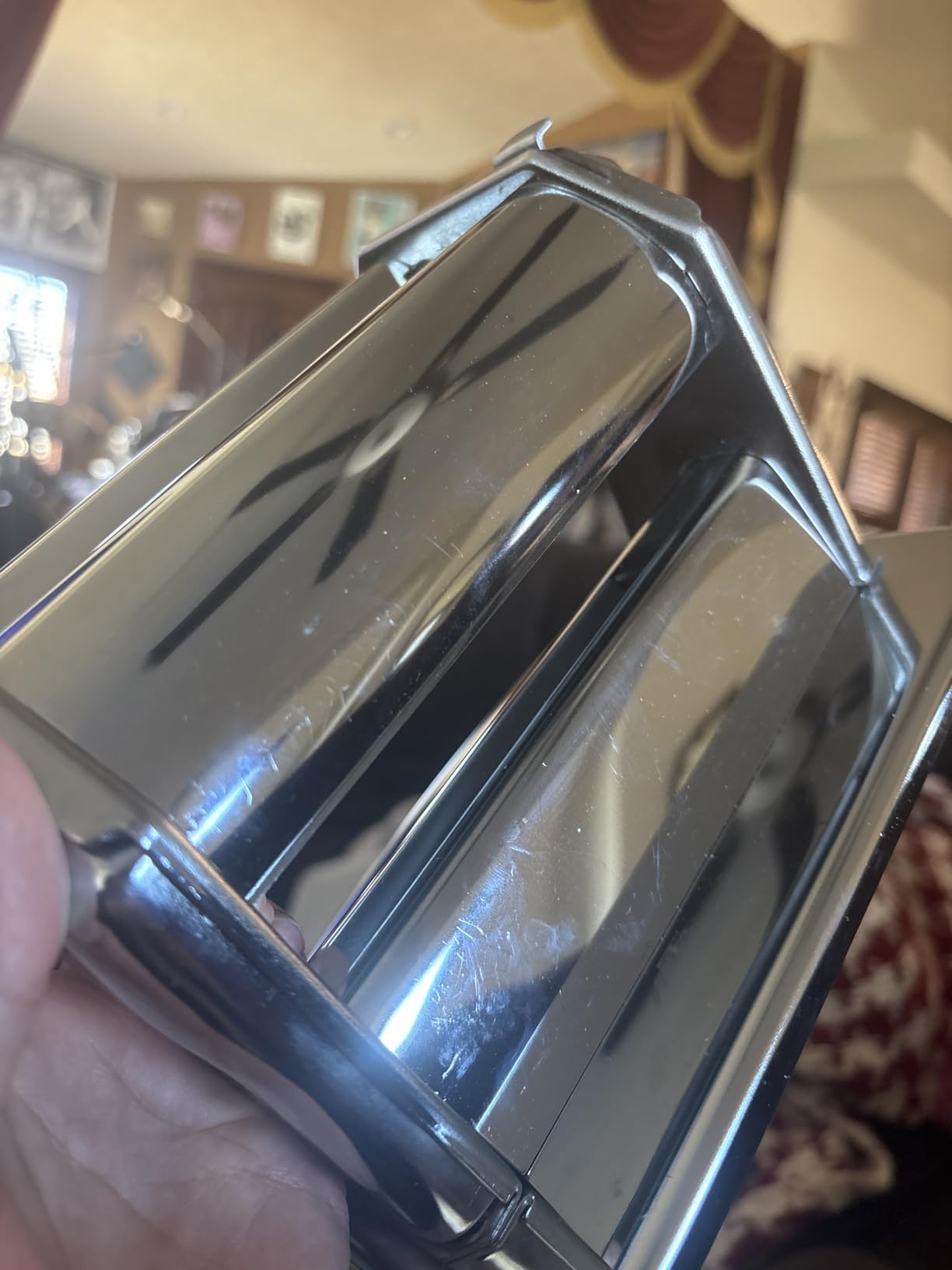 Imperia Pasta Maker Machine- 100% Made in Italy, Heavy Duty Steel Construction, Easy Lock Dial, Wood Grip Handle & Cleaning Brush- Fresh Homemade Italian Spaghetti Fettuccine or Lasagna (Classic Line) customer photo 1