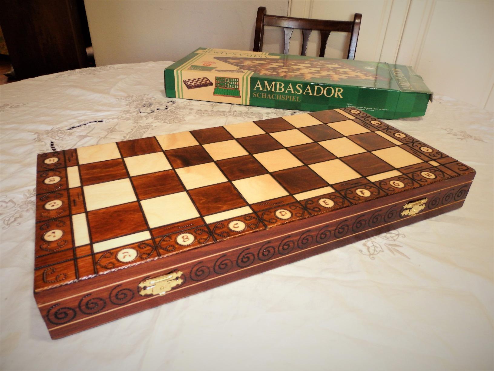 Wegiel Imperator 21-Inch Luxury Wooden Chess Set for Adults and Kids - Handcrafted from Premium Beech and Birch Wood - Unique Folding Design with Chess Piece Storage, Brown,Imperator - Brown customer photo 1