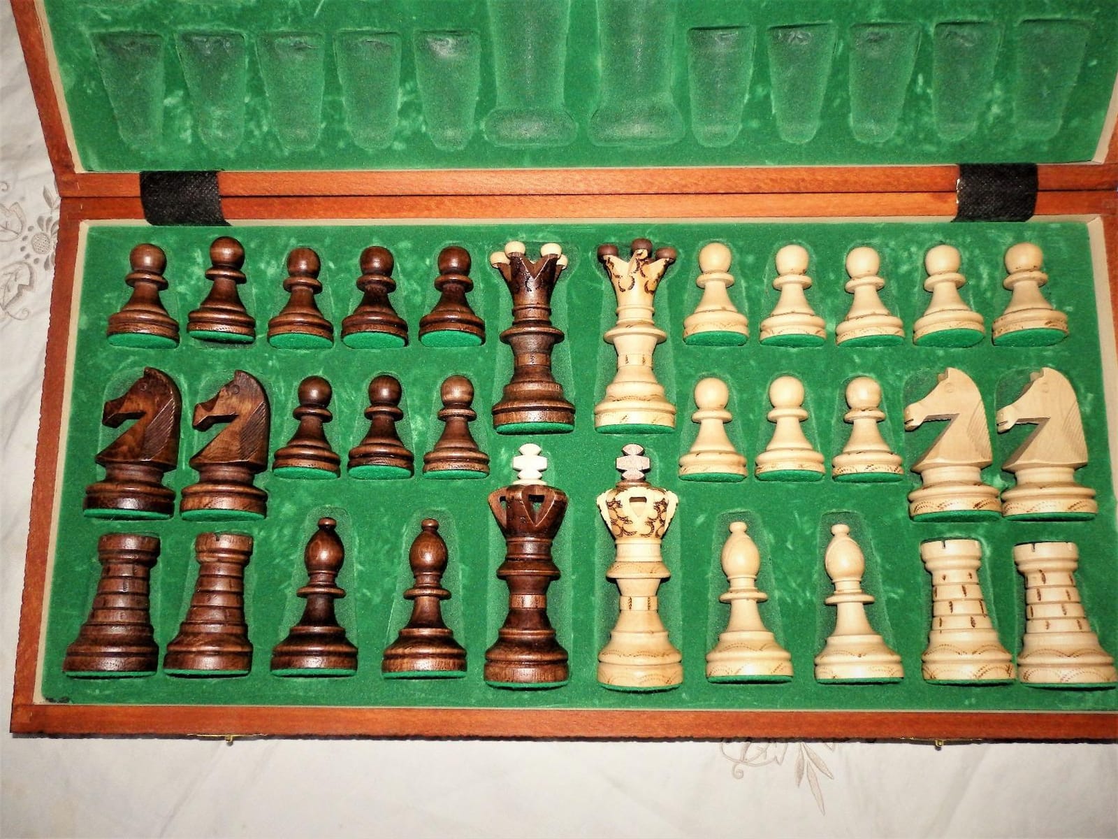 Wegiel Imperator 21-Inch Luxury Wooden Chess Set for Adults and Kids - Handcrafted from Premium Beech and Birch Wood - Unique Folding Design with Chess Piece Storage, Brown,Imperator - Brown customer photo 2