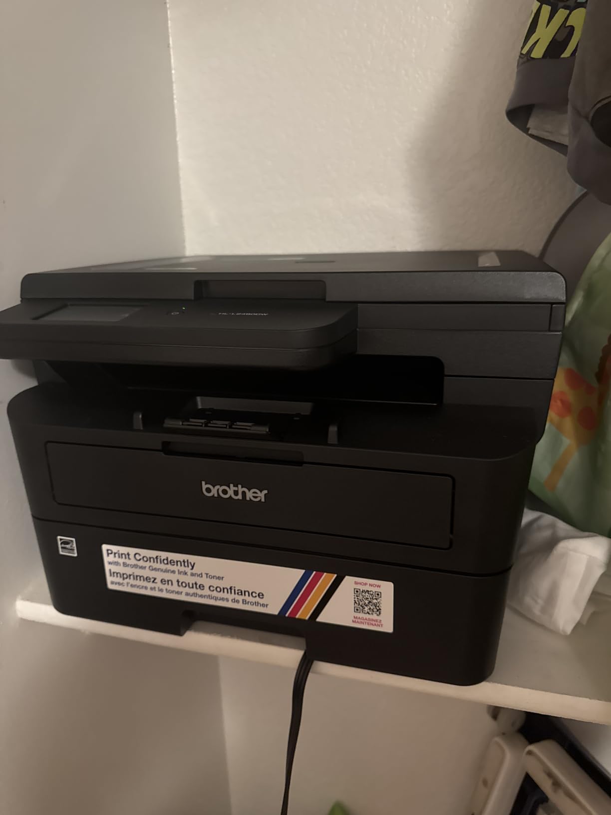 Brother HL-L2480DW Wireless Compact Monochrome Multi-Function Laser Printer with Copy and Scan, Duplex, Mobile, Black & White | Includes Refresh Subscription Trial(1), Works with Alexa customer photo 1