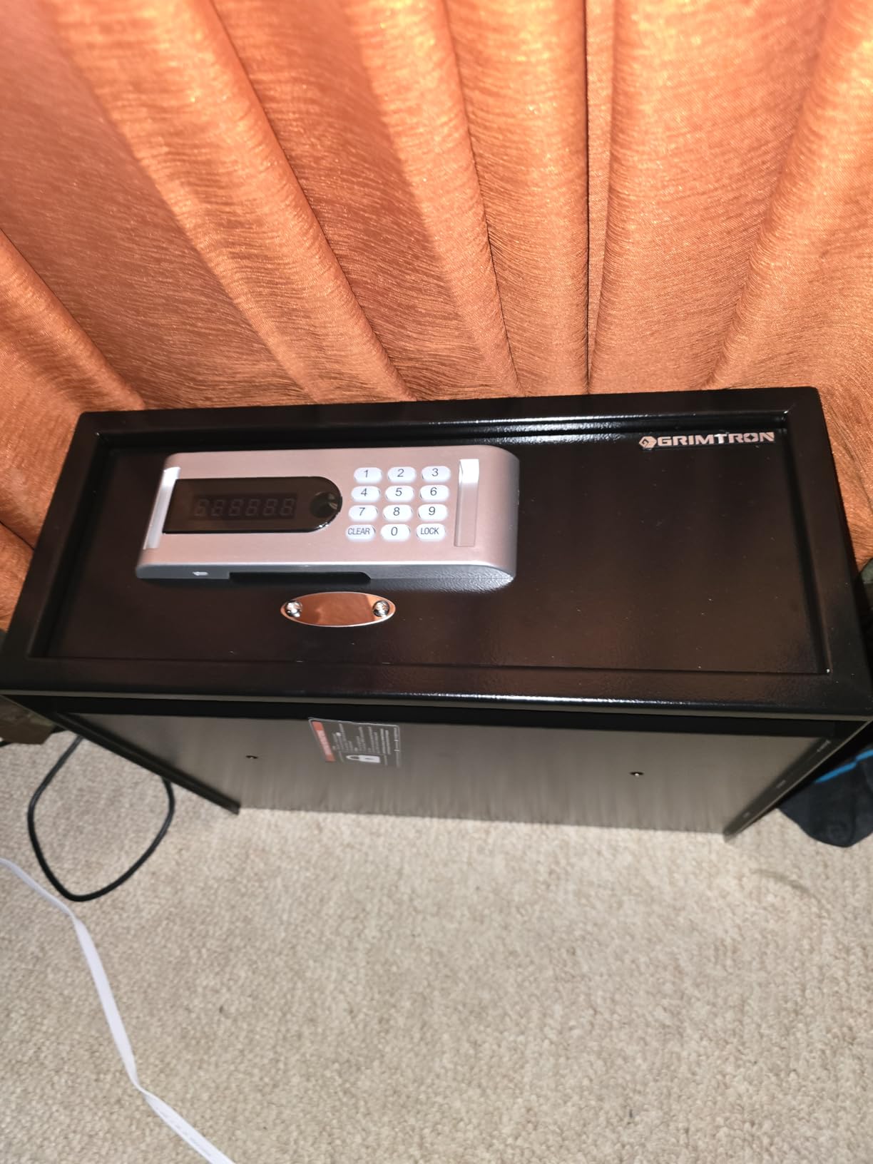Grimtron 25 lb Hotel Dorm Safe Box, 17