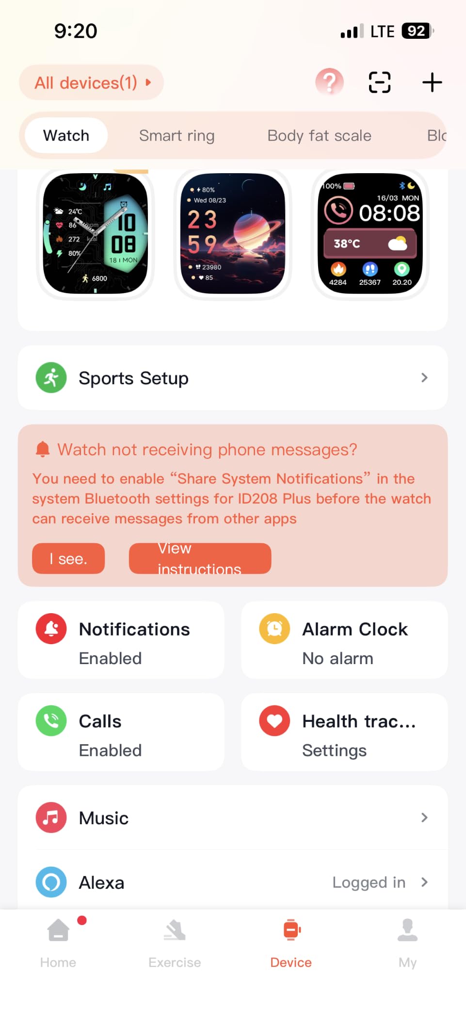 Smart Watches for Men Android & iPhone, 1.8