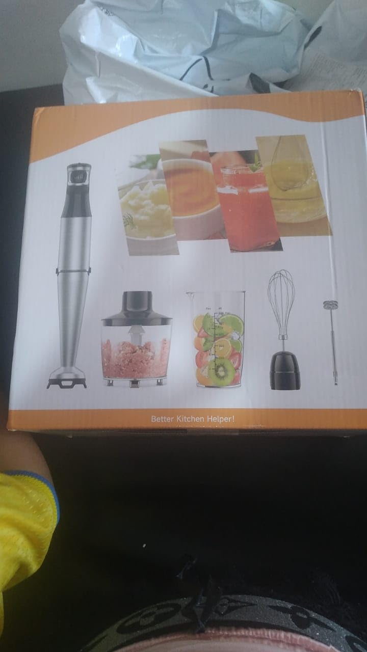 Turelar Immersion Blender Handheld Corded, 1100W 5 in 1 Hand Blender Set customer photo 1