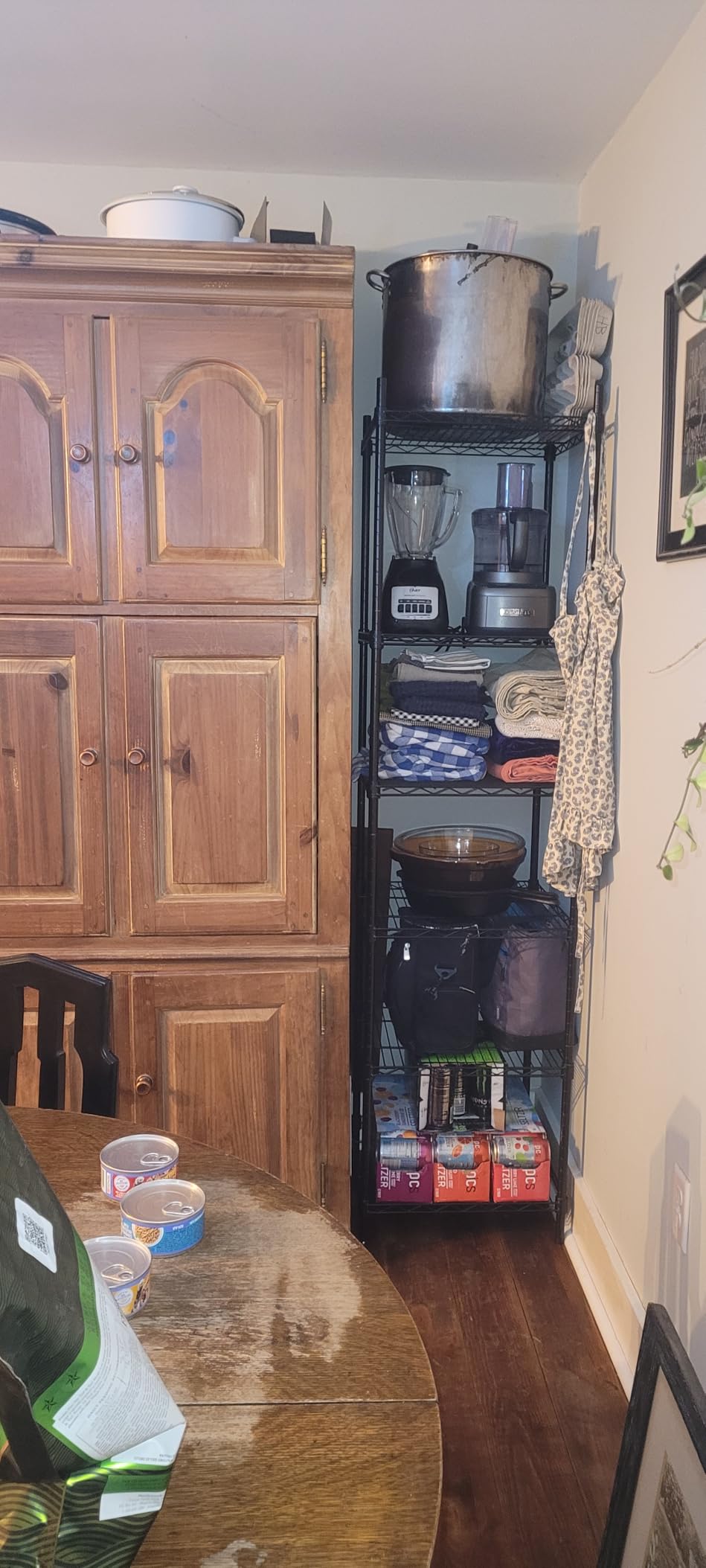 Finnhomy Heavy Duty 7 Tier Wire Shelving, 18x18x72 inches 7 Shelves Storage Rack with Thicken Steel Tube, Pantry Shelves for Storage, Adjustable Metal Shelving Unit, NSF Certified, Black customer photo 1