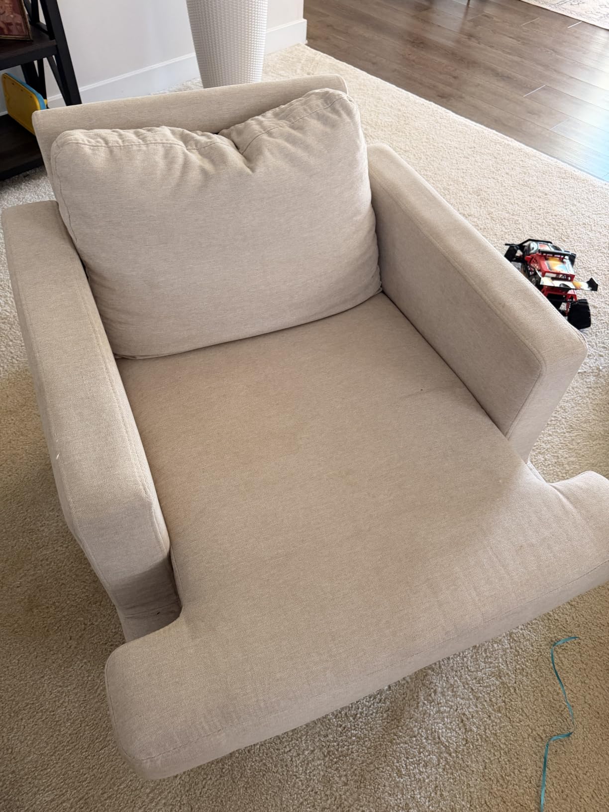 Weture Mid-Century Accent Chair, Light Grey Armchair Living Room Chairs customer photo 2