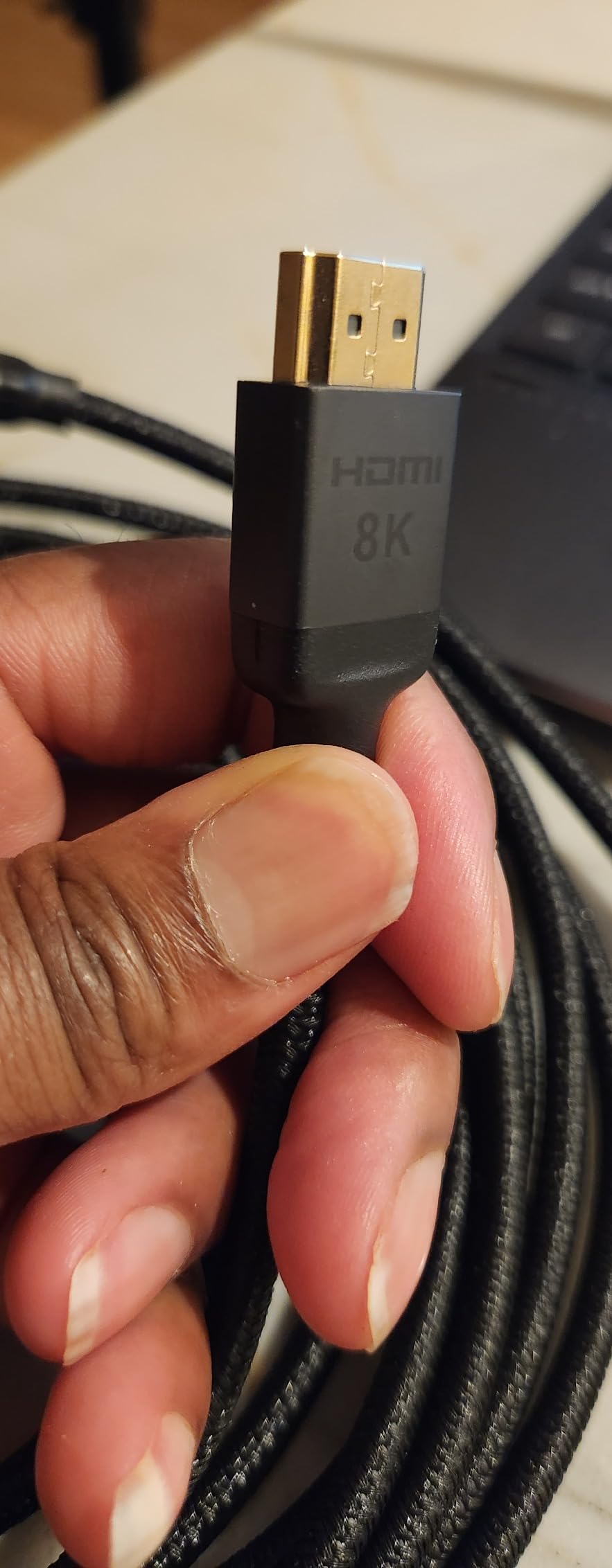 Silkland 8K Micro HDMI to HDMI Cable 6.6FT, 48Gbps Micro HDMI 2.1 Adapter customer photo 1