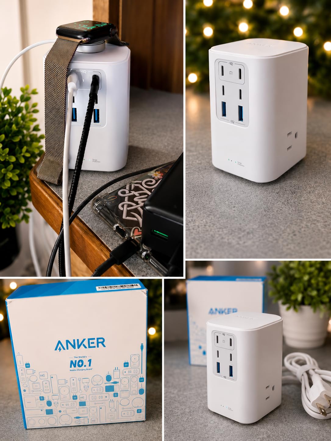 Anker Desktop Charger, 9-in-1 Power Strip with 300J Surge Protector, 100W customer photo 2