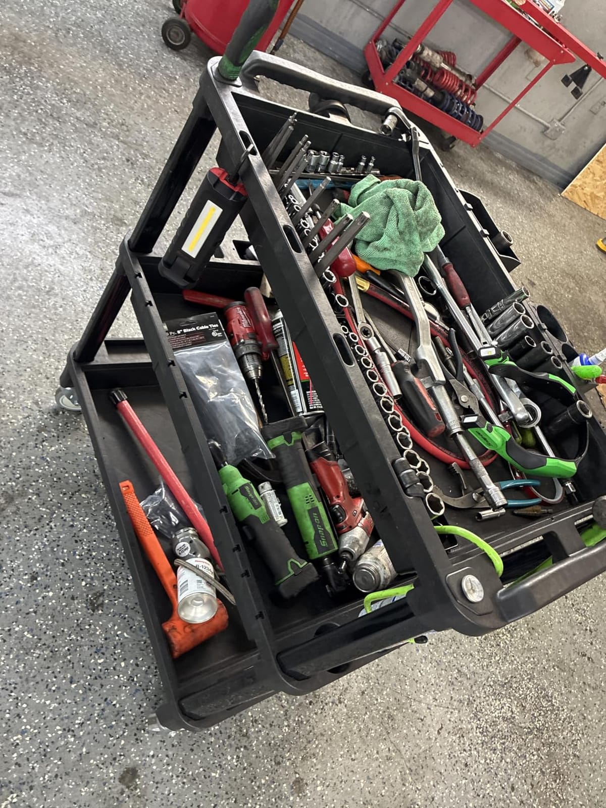 ELAFROS 3-Shelf Heavy Duty Rolling Utility Cart, 32.4 x 18.3 in customer photo 2