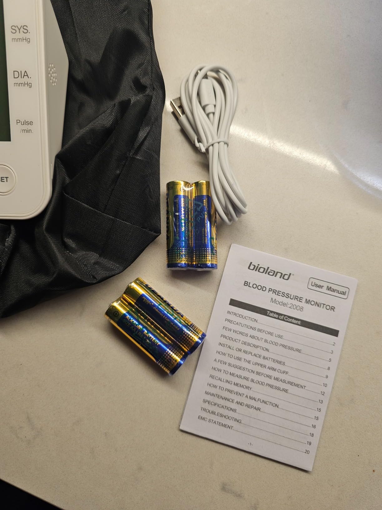 LinkSun Blood Pressure Monitor for Home, Large LCD, 2 Users Memory, 2008 customer photo 2