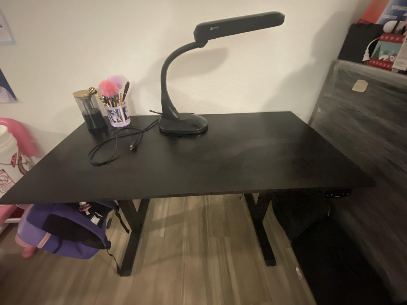 Agilestic 48*24 Inch Height Adjustable Electric Standing Desk, Rustic Brown customer photo 1