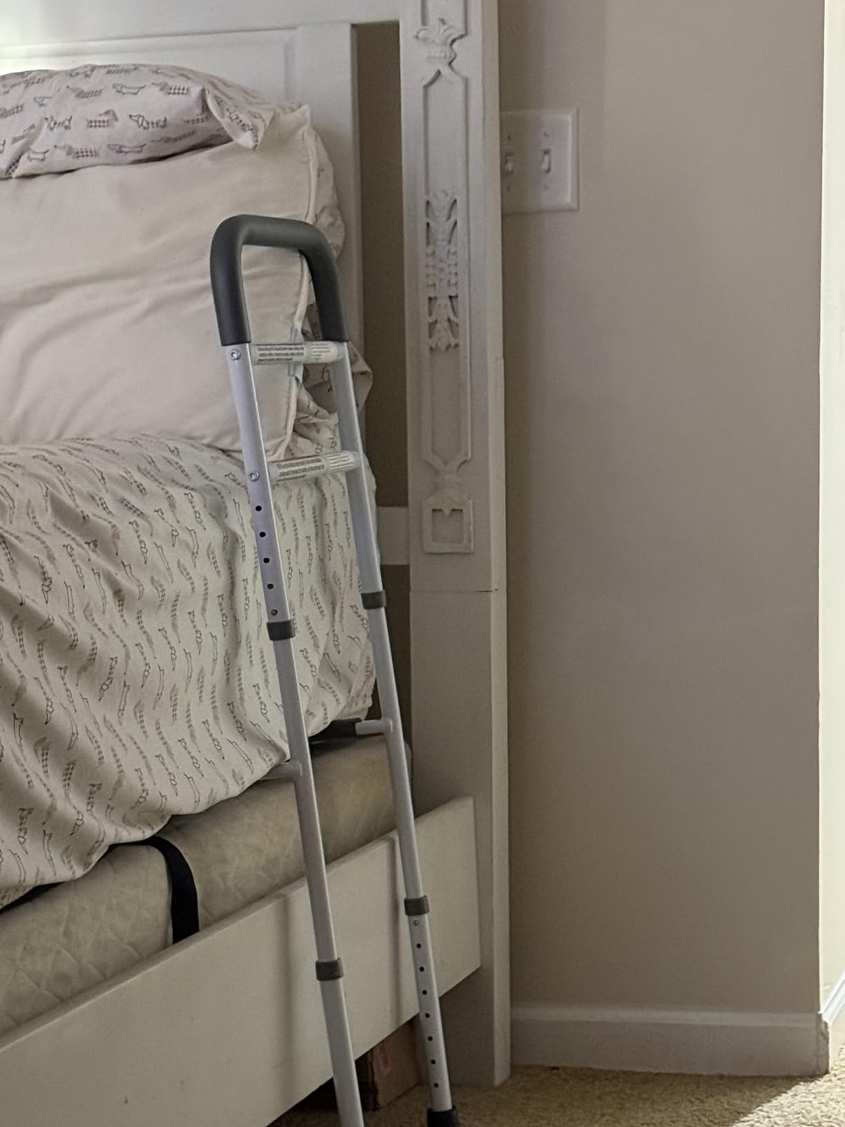 Panta Bed Rails for Elderly Adults Safety,Grey customer photo 2