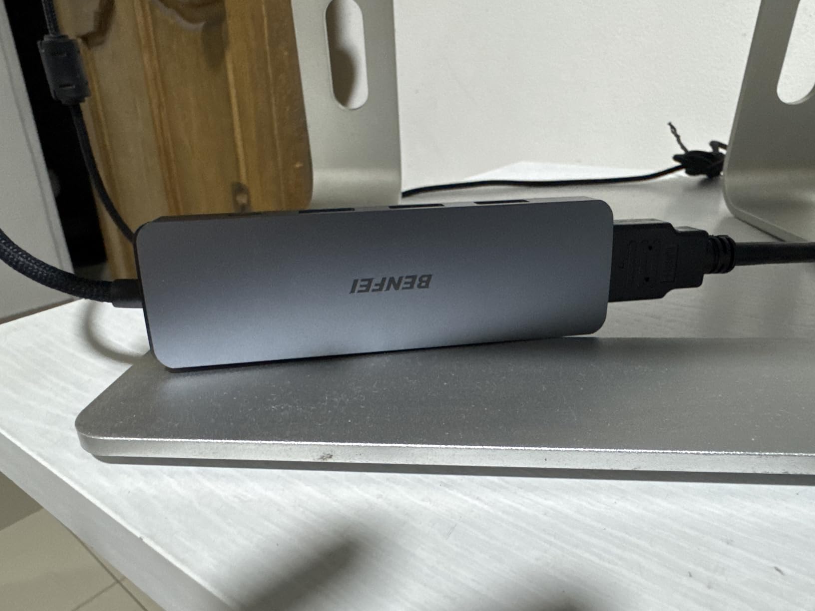 BENFEI USB C Hub 5-in-1 with 4K HDMI(Certified), 100W Power Delivery, 3 USB-A, Silicone Cable, Aluminum Case Compatible with MacBook Pro/Air, iPad Pro, iMac, iPhone 15 Pro/Pro Max, XPS, Thinkpad customer photo 1