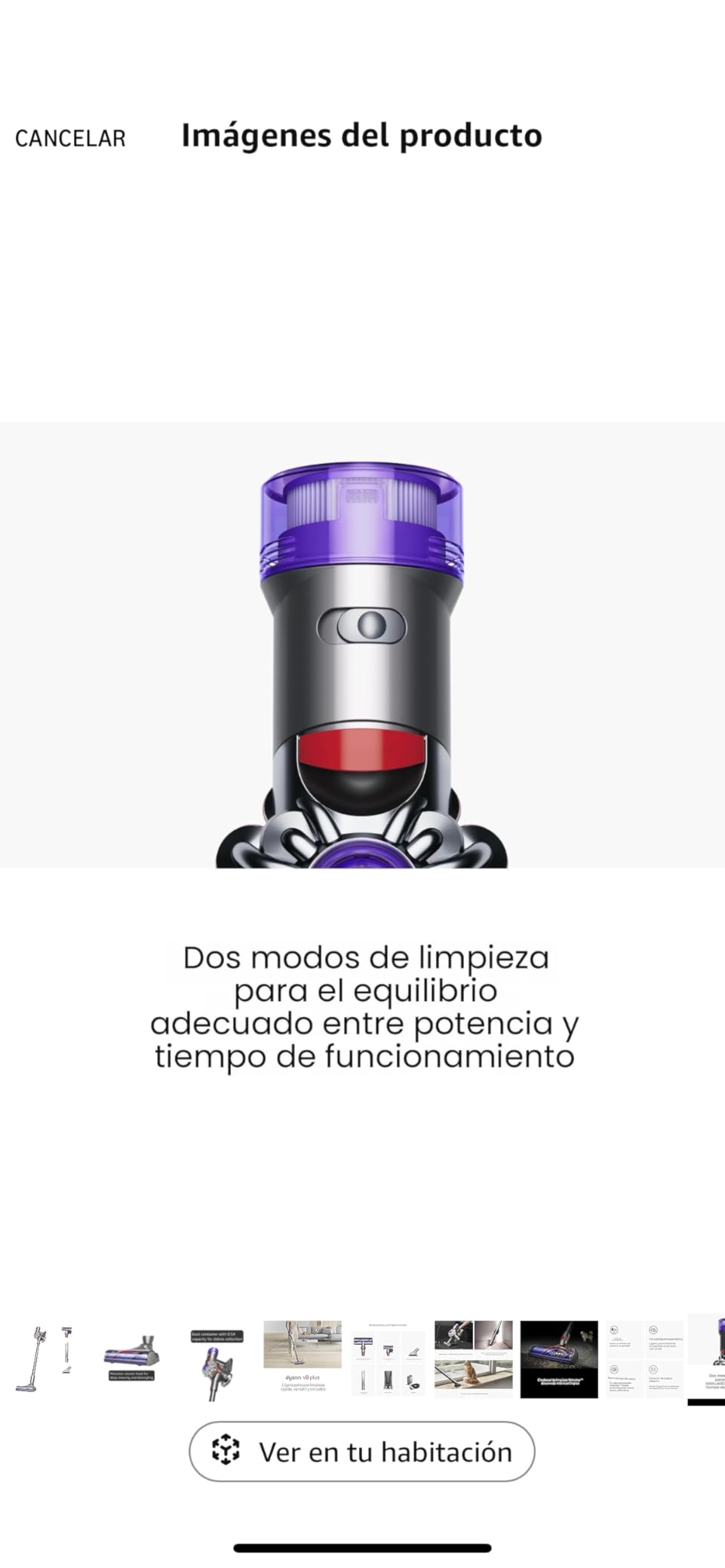 Dyson V8 Plus Cordless Vacuum, Cleans Hard Floors and Carpets, Detangles, Converts to Handheld, 115AW, 2 Power Modes, Up to 40 Minutes¹ customer photo 2