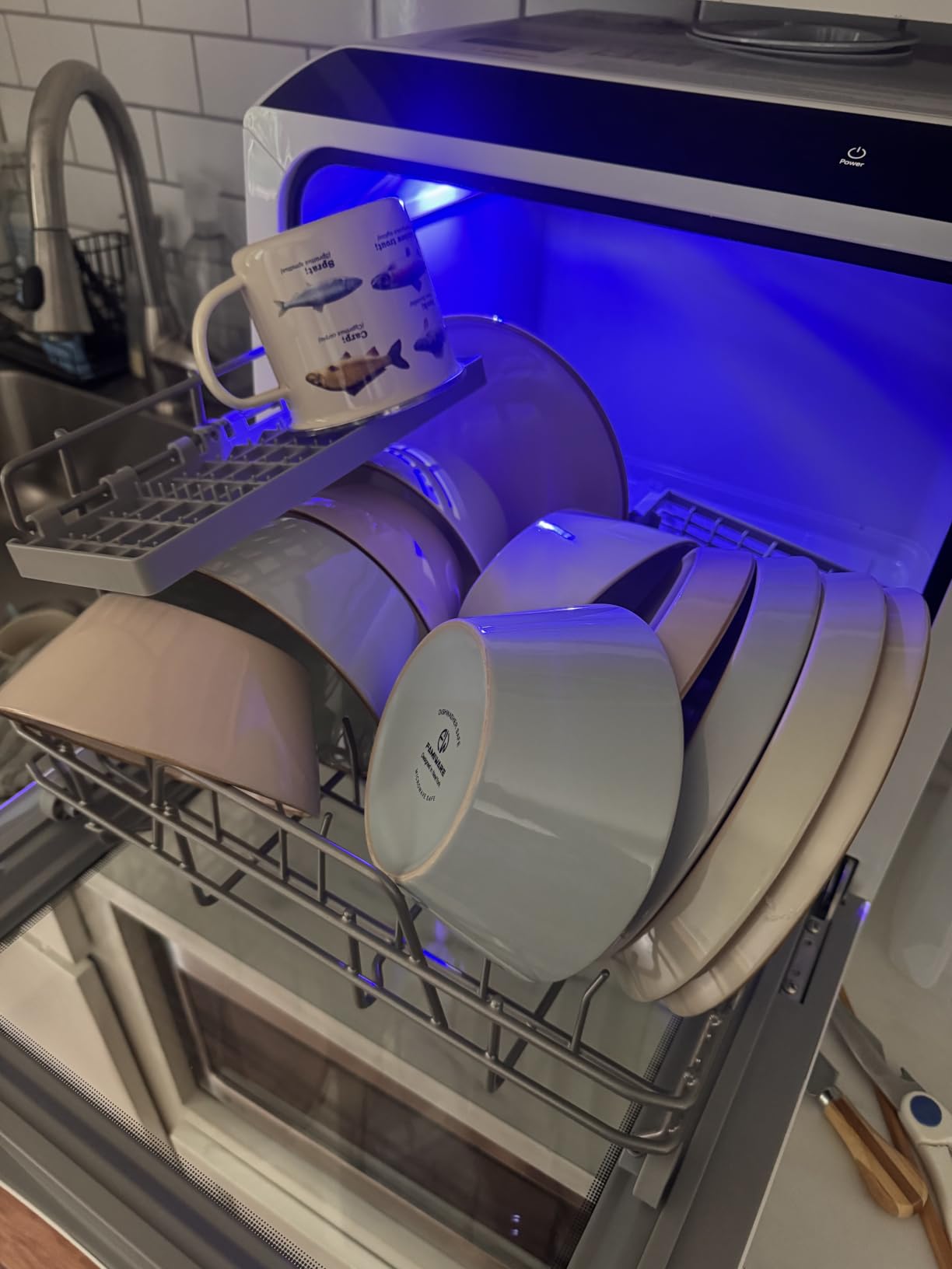 EUHOMY Countertop Dishwasher Portable, 6 Programs with 40 dB, No Hookup customer photo 1