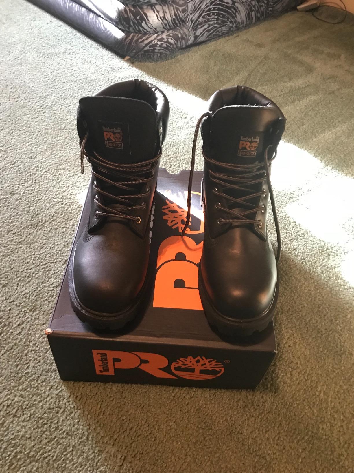 Timberland PRO Men's Direct Attach 6 Inch Steel Safety Toe Insulated Waterproof Industrial Work Boot customer photo 2
