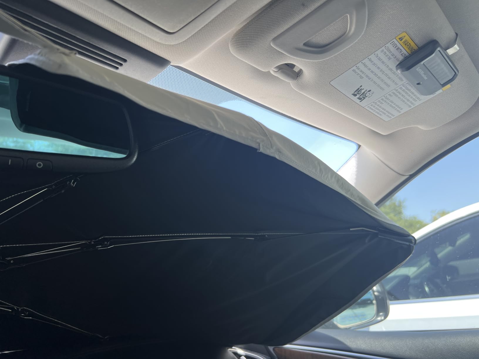 Nmoiss 2026 Windshield Sun Shade Umbrella [Vinyl Coating Heat Shield] customer photo 1