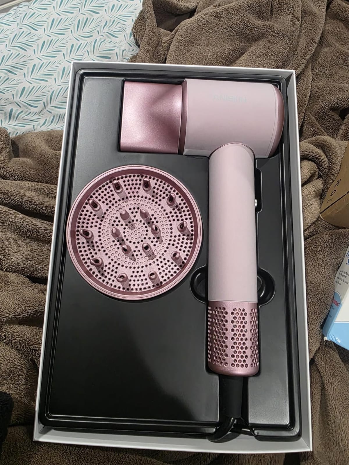 Hair Dryer, High-Speed Ionic Low Noise Blow Dryer with Brushless Motor for Fast Drying, Thermo-Control Quiet Compact Hair Blow Dryer with Magnetic Diffuser for Curly Hair for Home Travel Salon customer photo 1