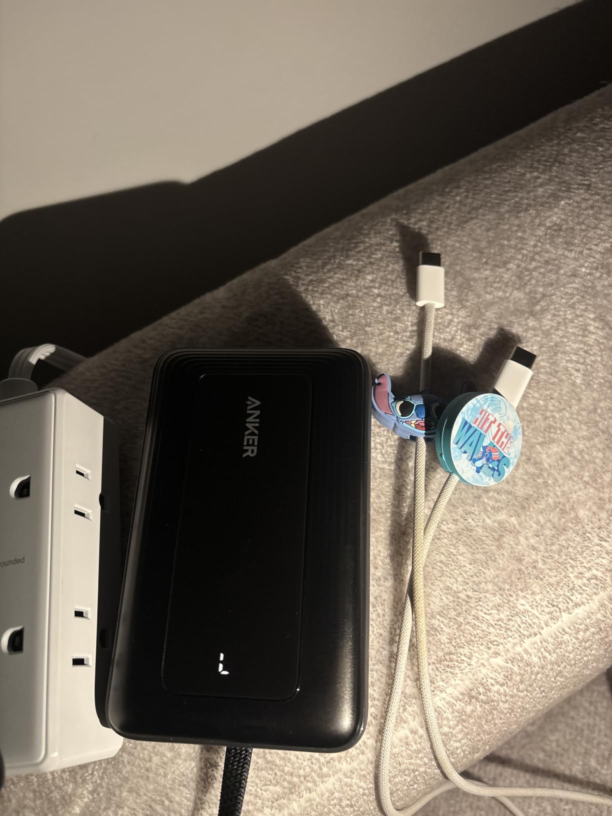 Anker Power Bank, 20,000mAh Travel Essential, Built-in USB-C Cable(Black) customer photo 2