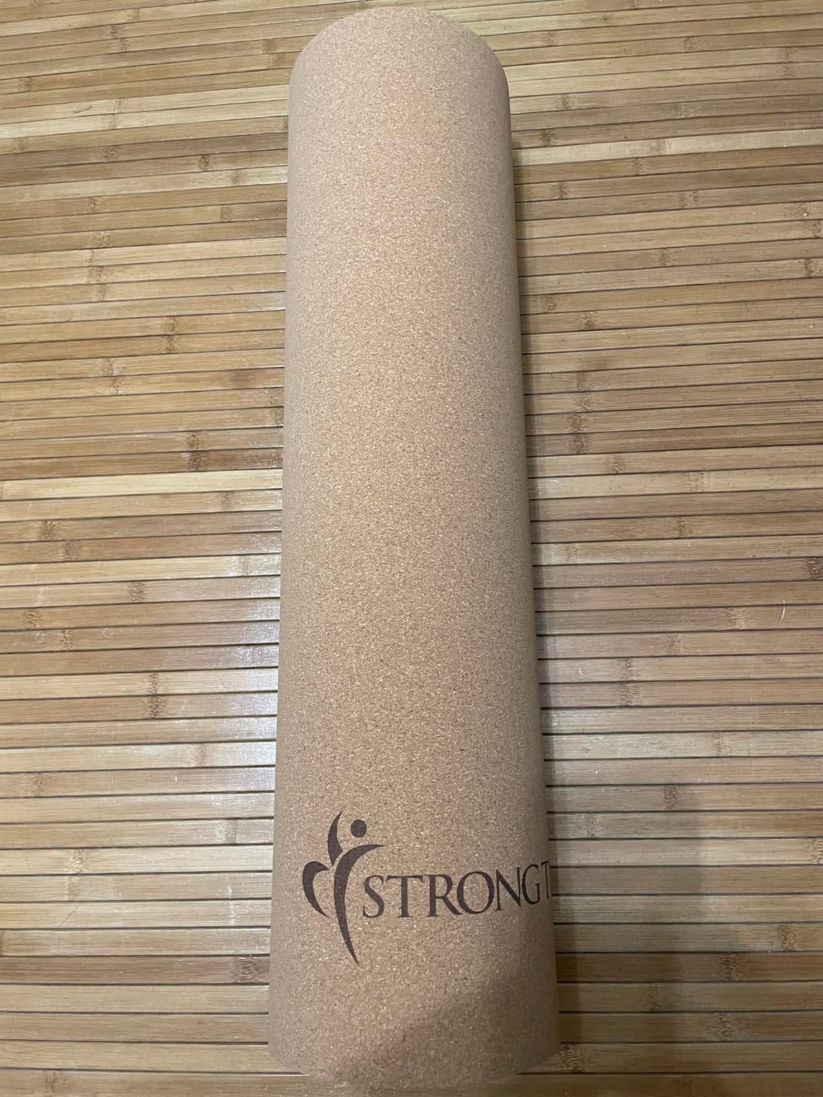 StrongTek Cork Yoga Mat, Eco-Friendly, TPE Base, 7 mm, 72 x 24 in | Natural Non-Slip Grip, Cushioned Support, Durable Surface, 2 lb Lightweight, Hot Yoga, Pilates, Home Fitness, Carry Strap customer photo 2