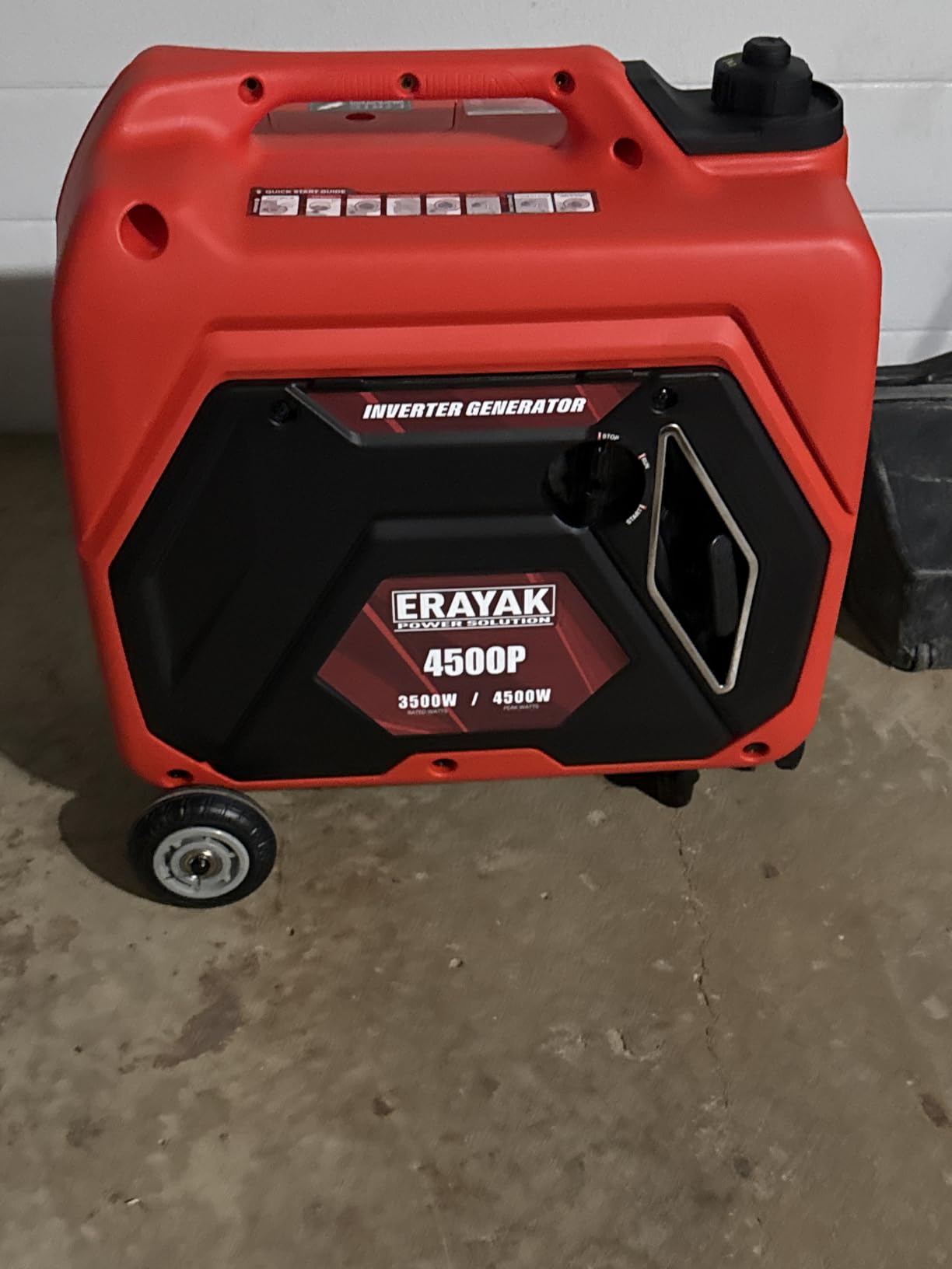 Erayak Wheel Kit For Portable Generators with Extending Telescopic Handle, Never-Flat Tires, Portable Generators Accessories customer photo 1