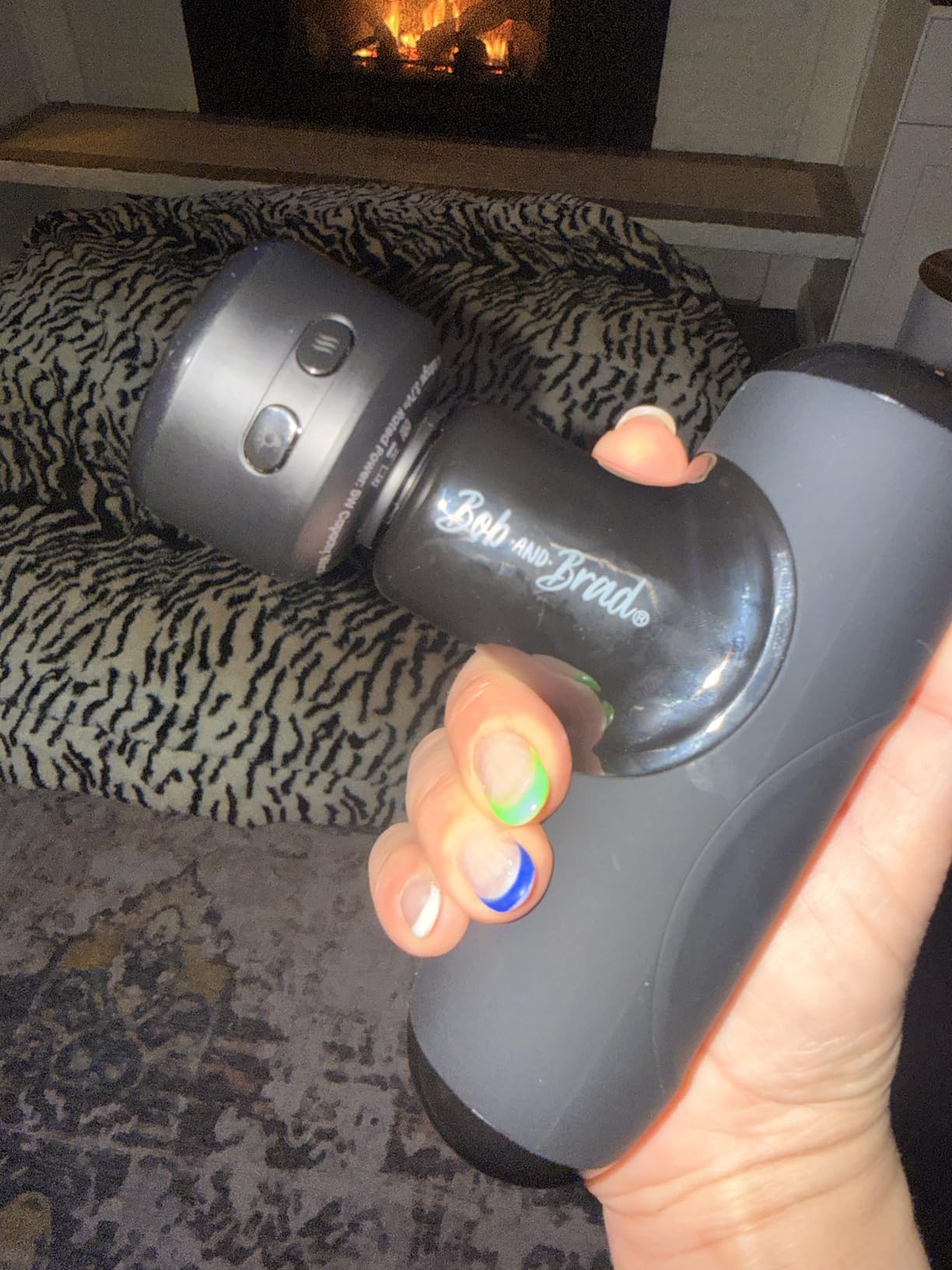 BOB AND BRAD Q2 Pro Mini Massage Gun with Heat and Cold, Pocket-Sized Deep Tissue Massager, HSA Portable Percussion Muscle Massager Gun, Ultra Small & Quiet Muscle Massager, FSA Eligible customer photo 2