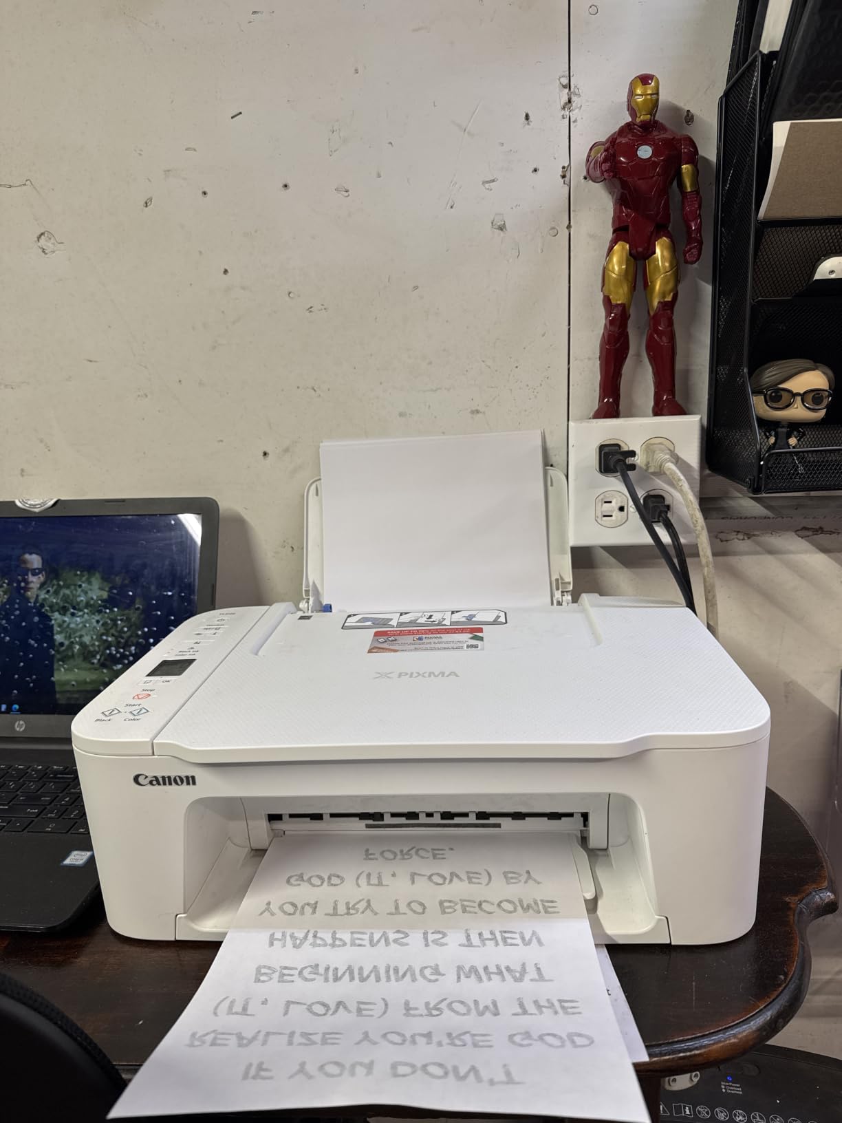 Canon PIXMA TS3720 Wireless All-in-One Printer for Basic Home Printing, White customer photo 1