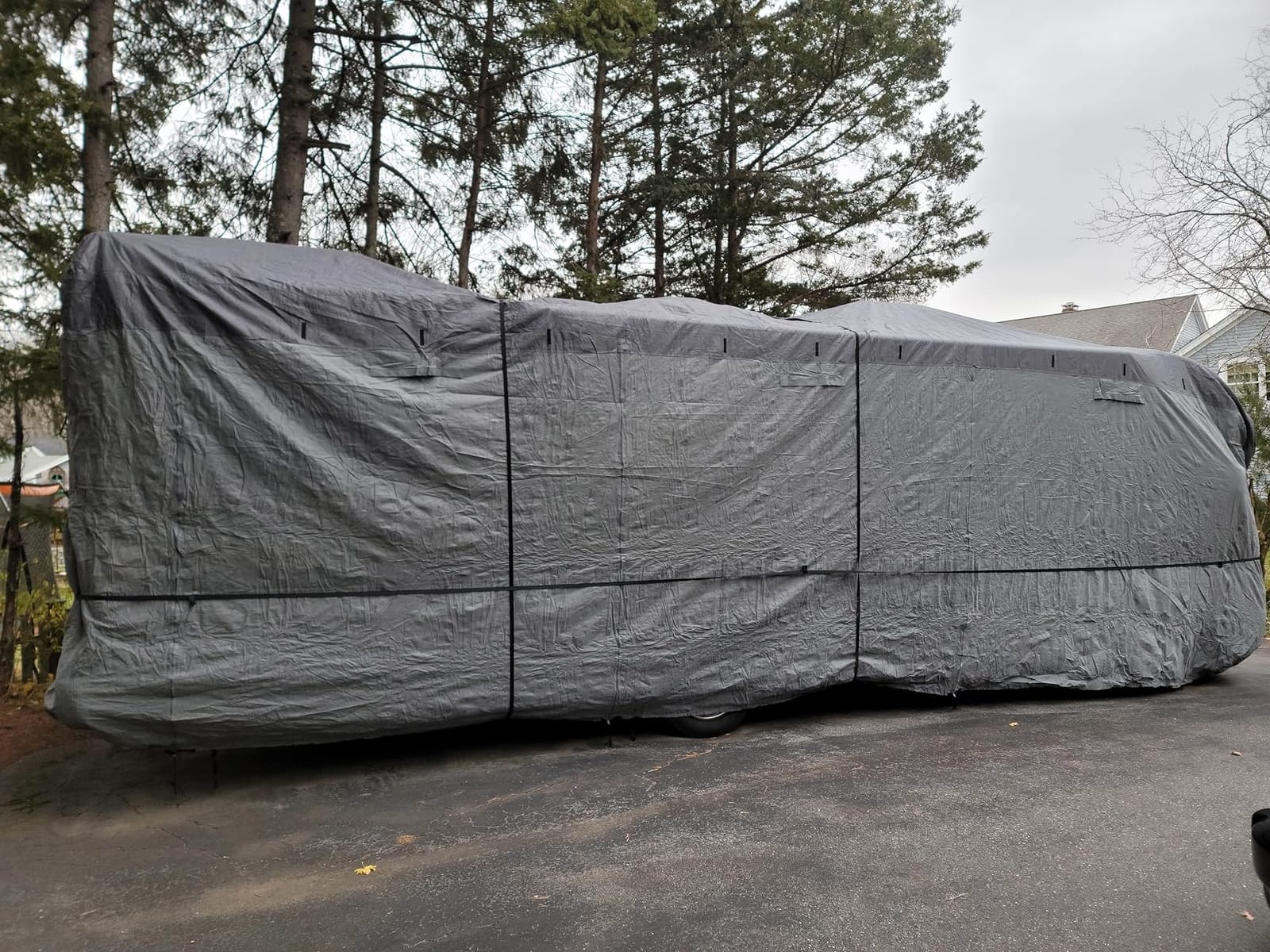 RVMasking Travel Trailer RV Cover, 9-Layer Heavy Duty Waterproof,26-28ft customer photo 2