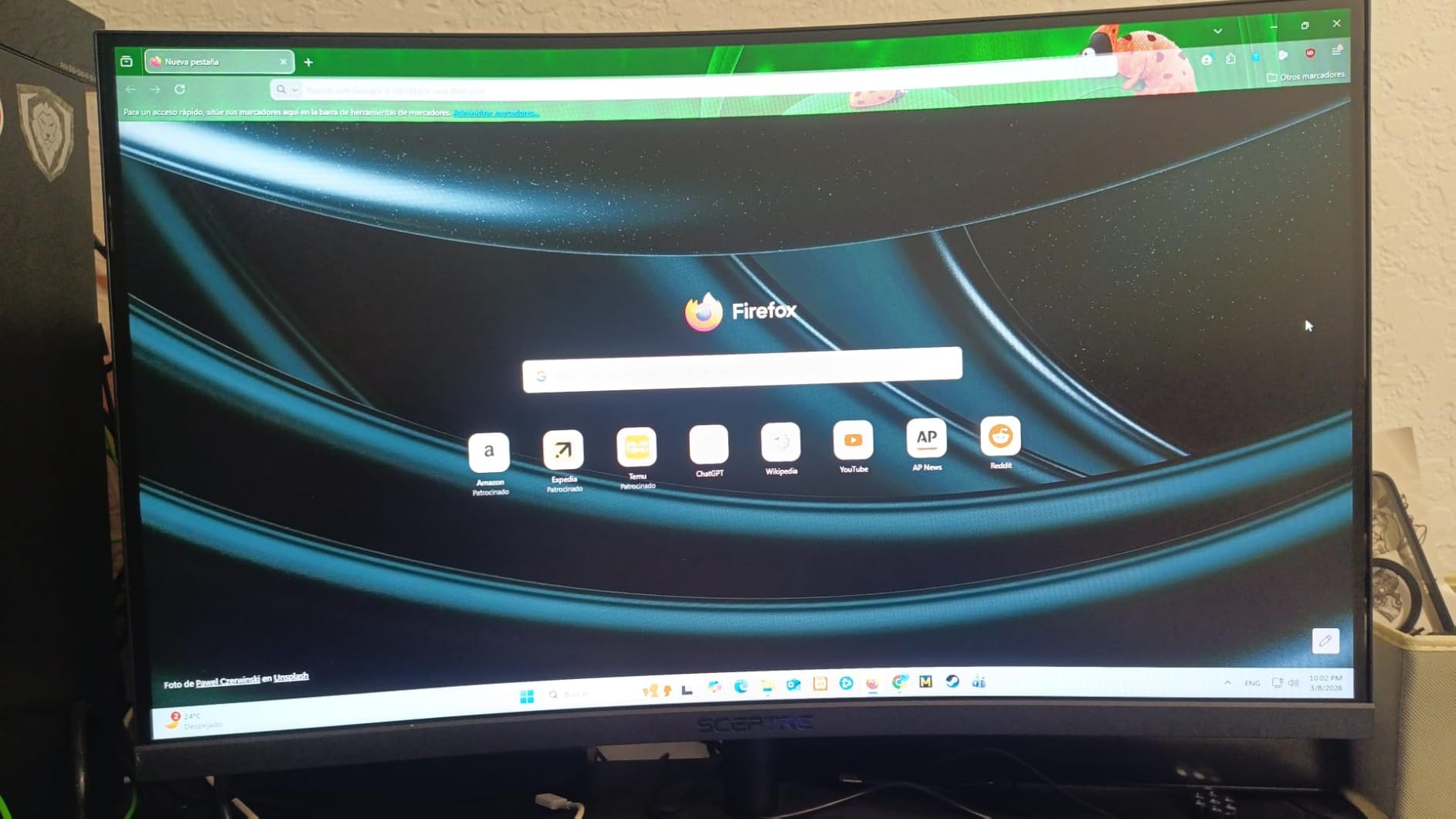 Sceptre Curved 27-inch Prime Gaming Monitor 1500R 100Hz HDMI X2 DisplayPort 1ms 100% sRGB, Build-in Speakers Machine Black 2025 (C275W-FW100T Series) customer photo 2
