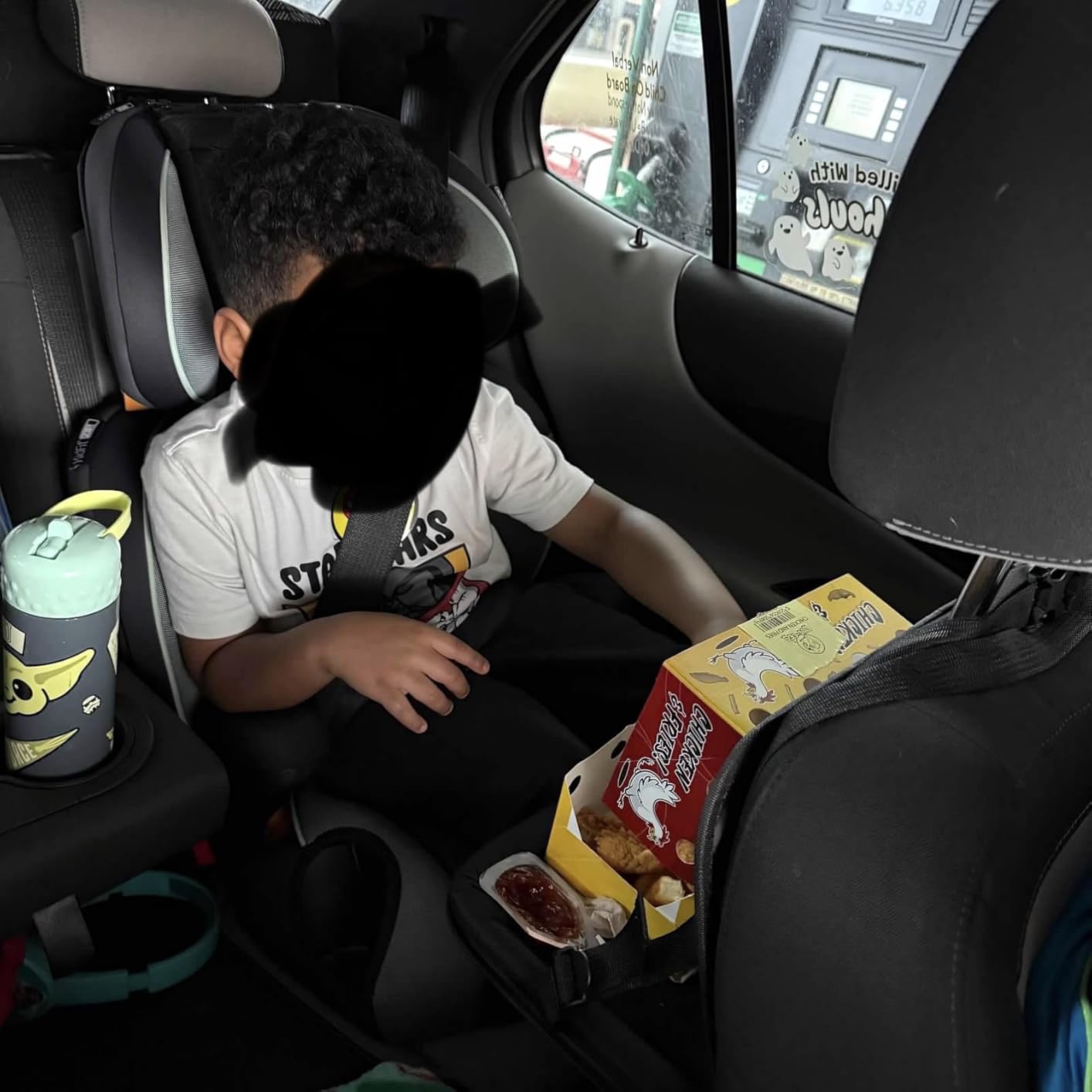 Car Backseat Organizer with Table Tray(2-Pack) 9 Storage Pockets Backseat Car Organizer and storage with Tablet Holder, Kick Mats Back Seat Cover for Kids family Road Trip Essentials Travel customer photo 2