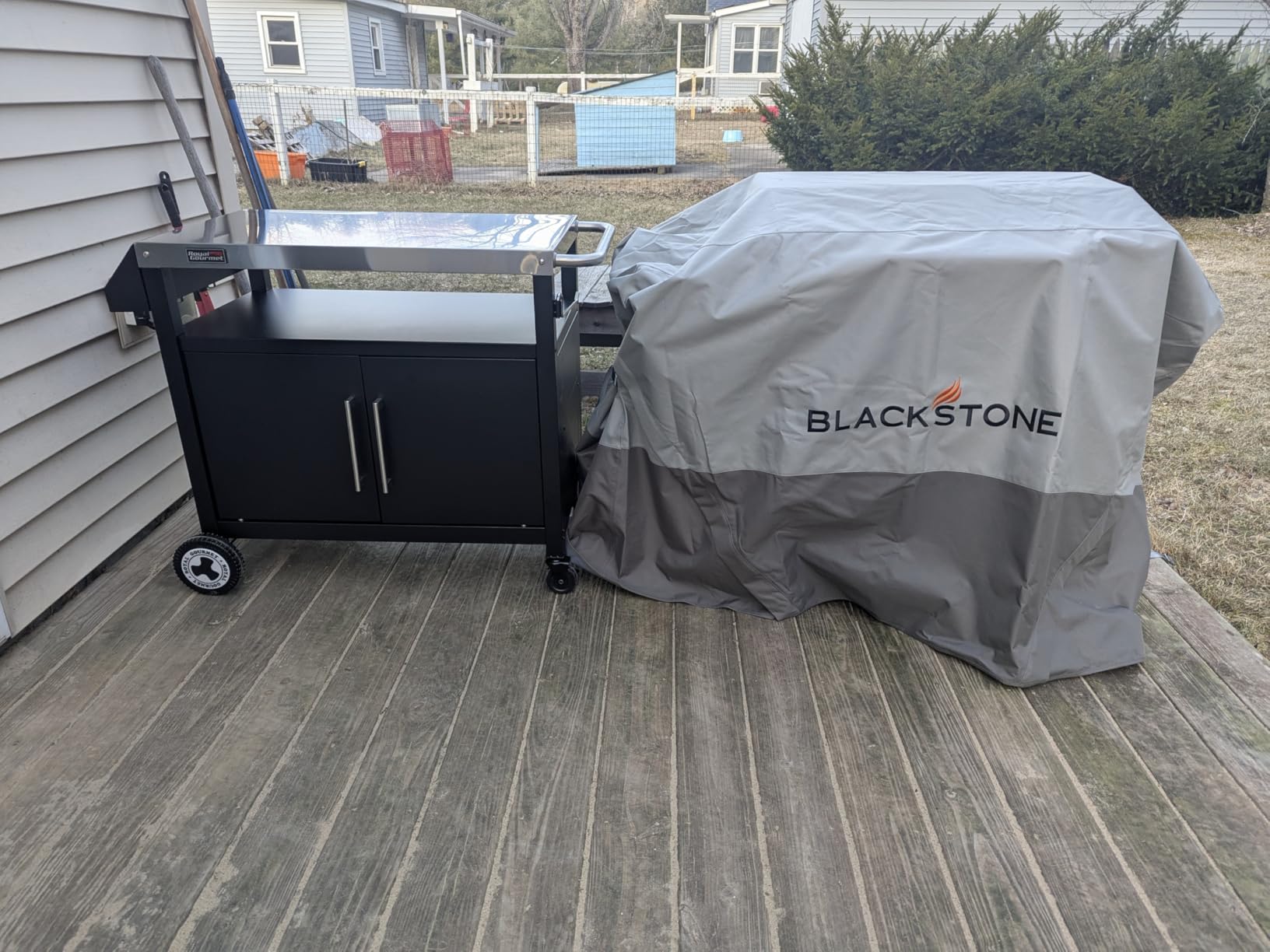 PC3403S Outdoor Grill Cart with Wheels Black customer photo 2