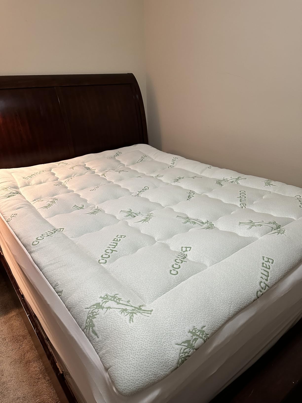 BEDLORE Queen Mattress Topper , Thick Pillow Top Mattress Pad customer photo 1