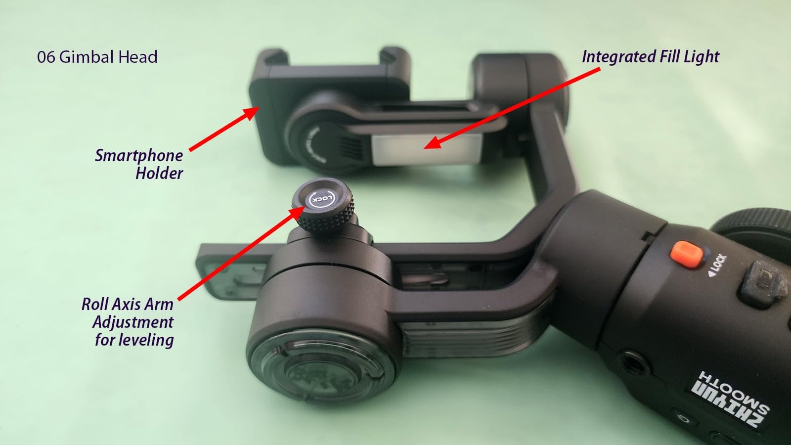 ZHIYUN Smooth 5S AI Combo 3-Axis Gimbal Stabilizer for iPhone 15 Pro Max & Android Smartphone Gimbal with AI Tracker, Built-in Fill Light, Tripod, Phone Stabilizer for Video Recording Vlog Filming customer photo 2