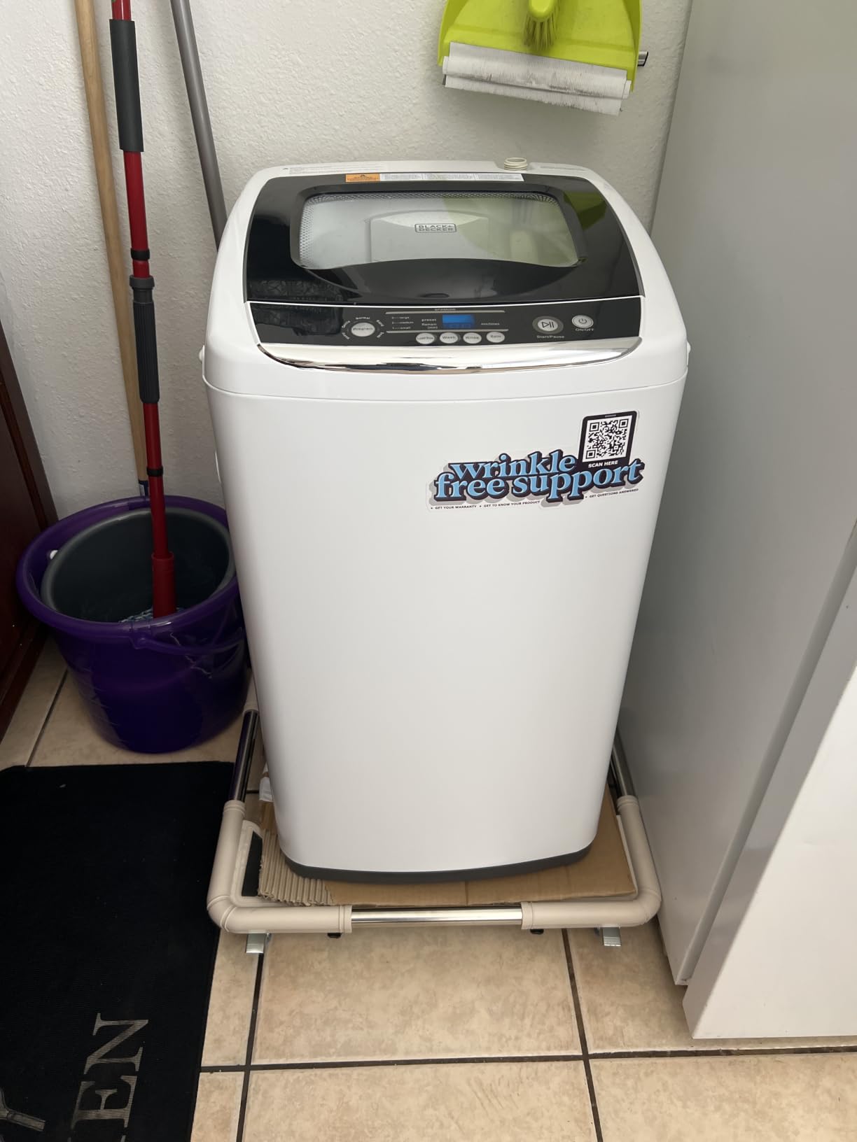 BLACK+DECKER 7.0 Cu. Ft. Front Load Dryer, 240V, BLD67ME, White customer photo 1