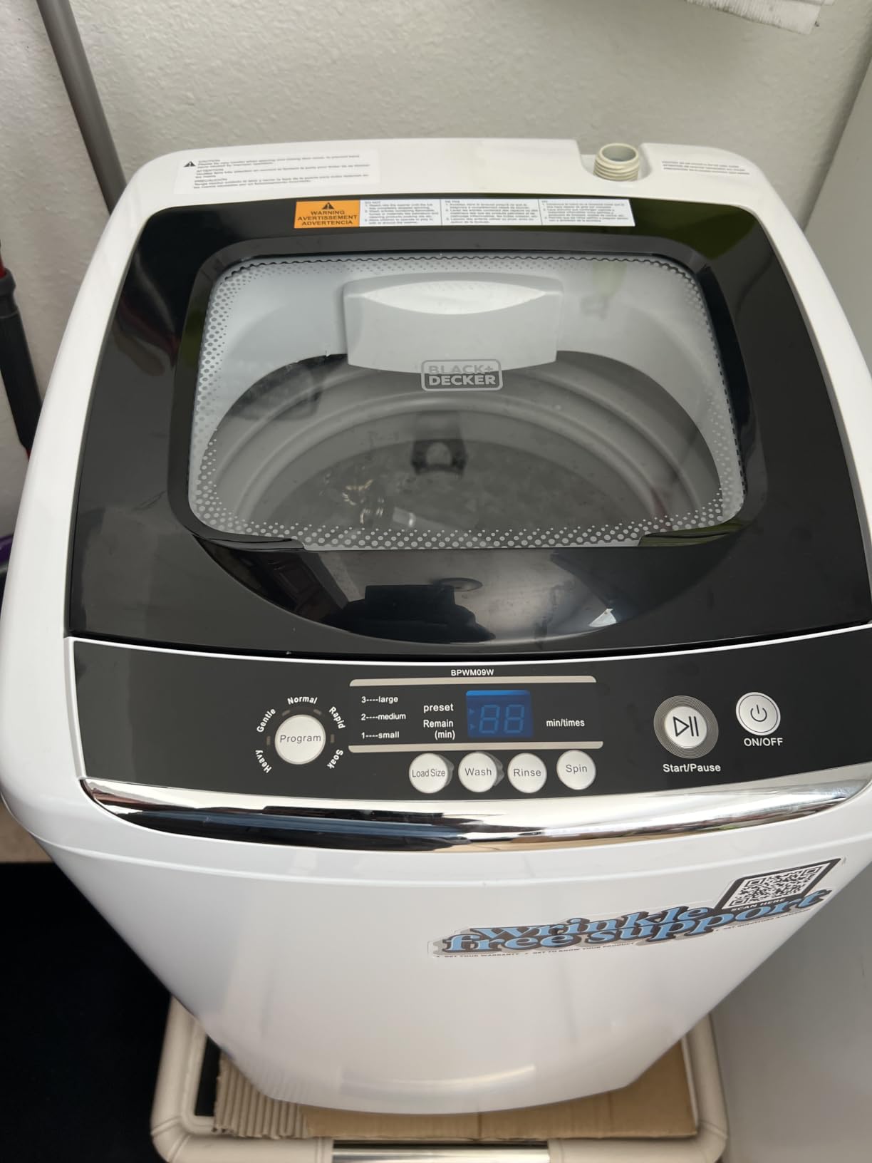 BLACK+DECKER 7.0 Cu. Ft. Front Load Dryer, 240V, BLD67ME, White customer photo 2