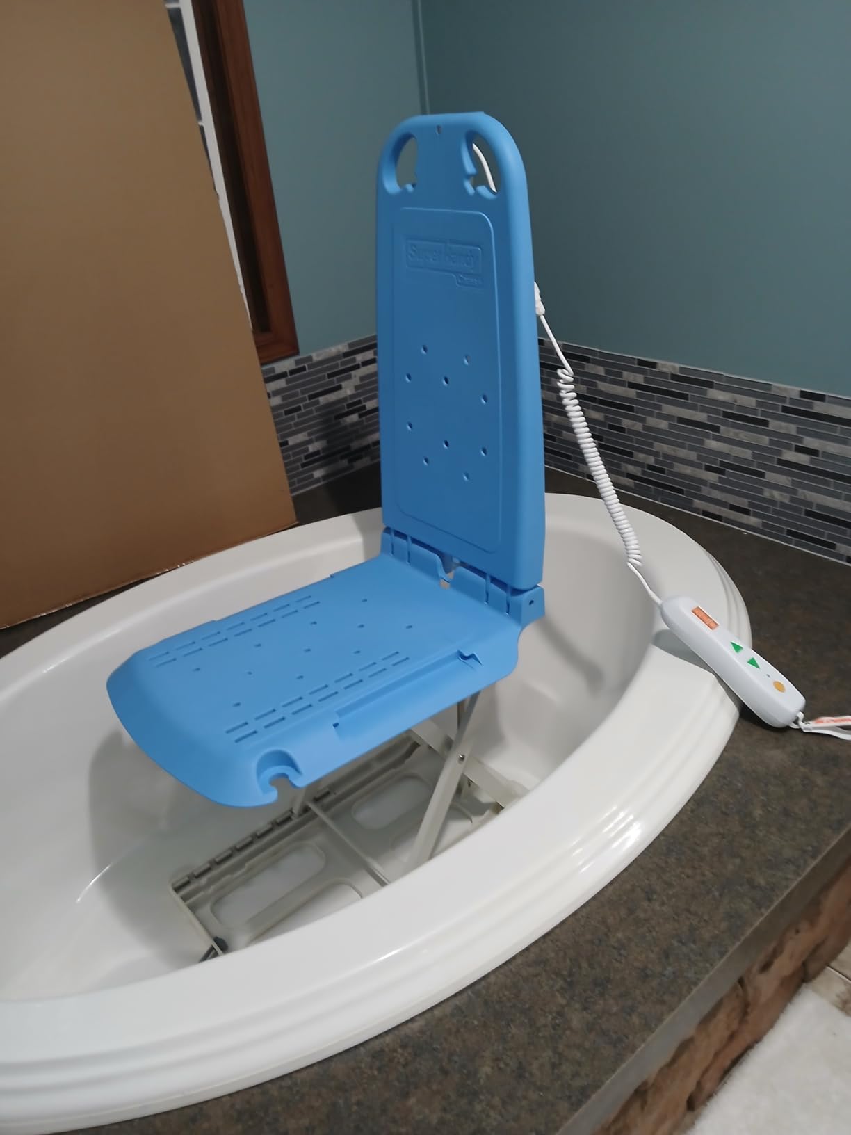 SuperHandy Portable Floor and Bath Lift, 330 lb Capacity, IP68 Waterproof customer photo 2