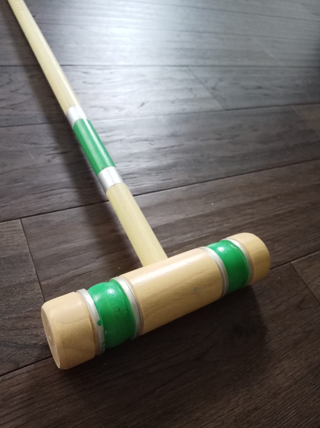 6 Player Croquet Set with Non-Slip Handle, 28in Solid Wooden Game customer photo 2
