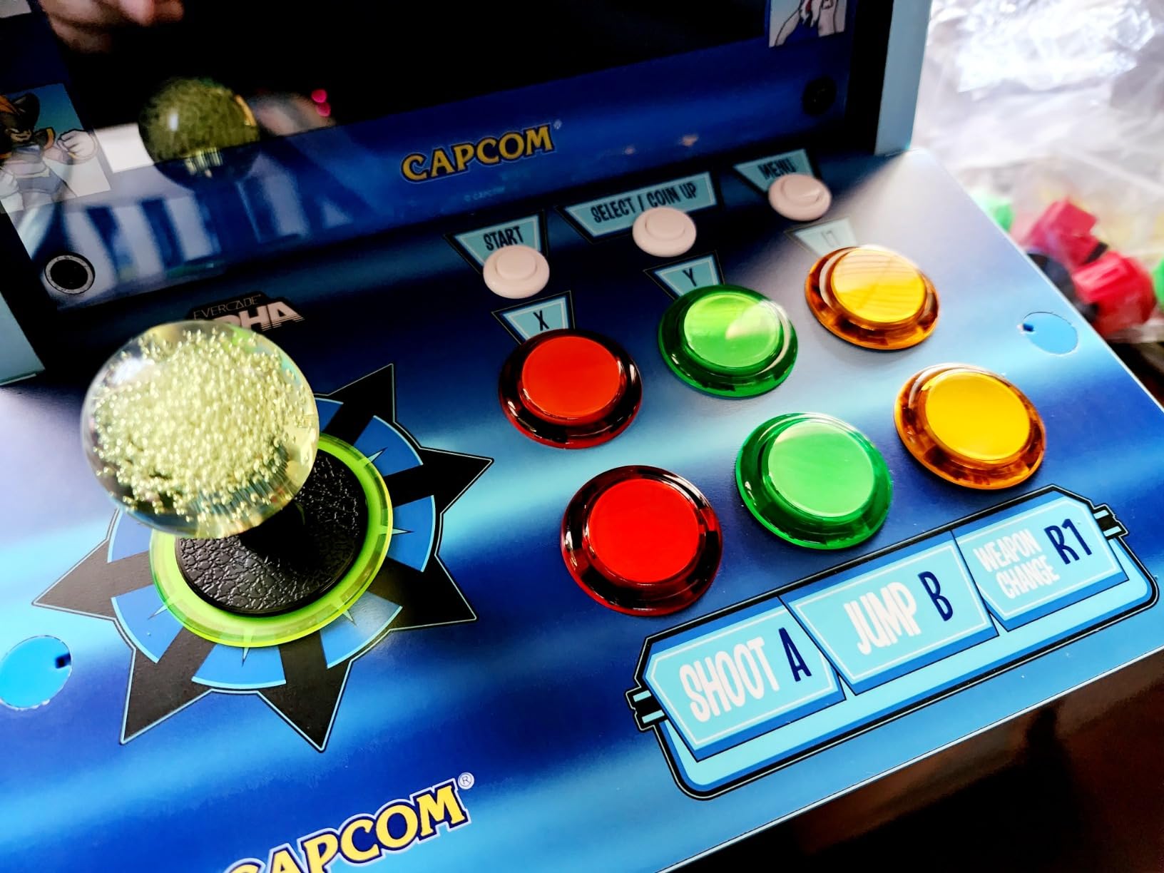 Evercade Alpha Mega Man Bartop Arcade - Pre-assembled unit with Competition-Grade Arcade Controls + 8” High-Resolution IPS Screen customer photo 2