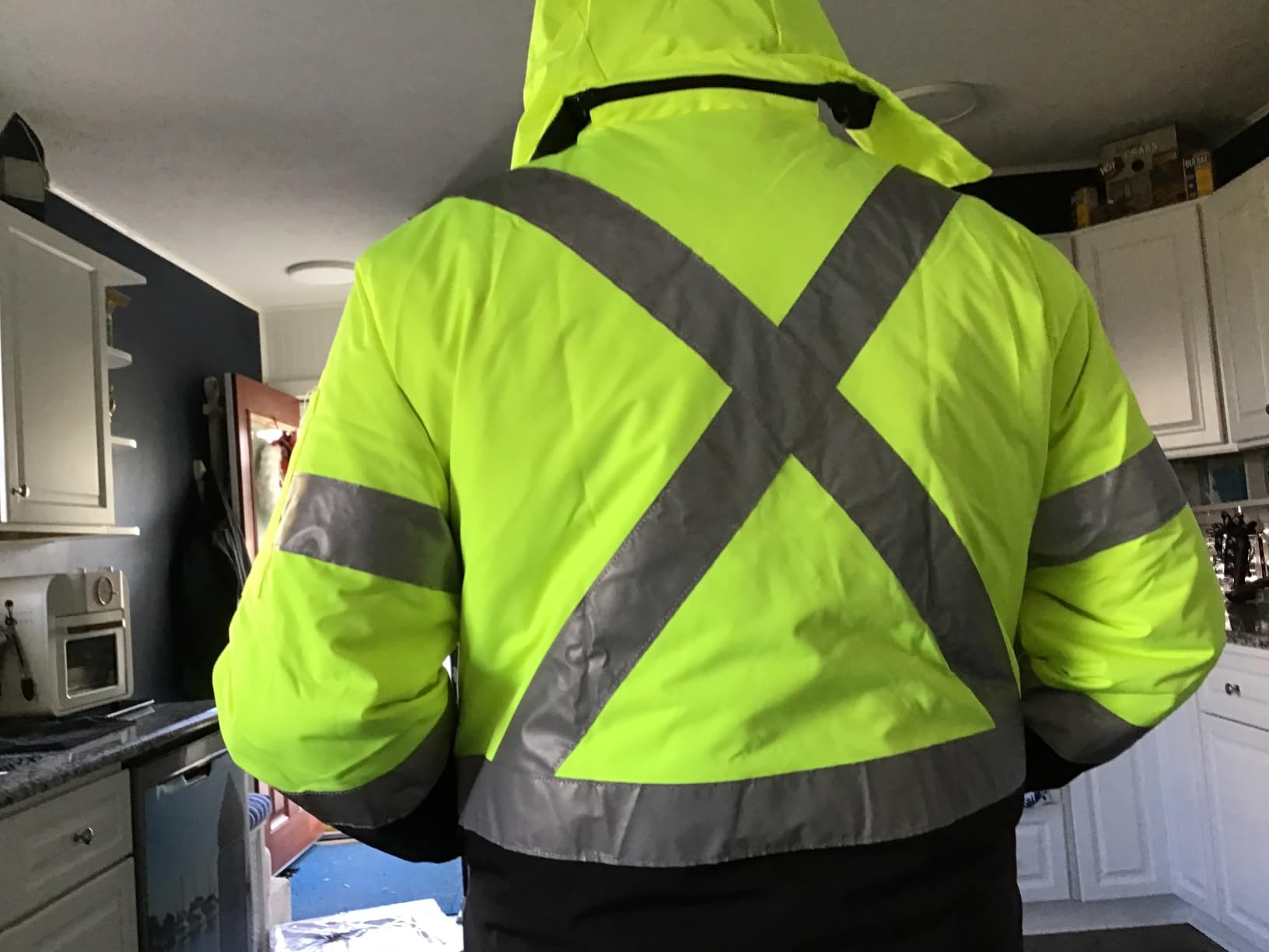 toolant 100% Waterproof Safety Jackets for Men, Hi Vis Reflective Work Jackets, Construction Rain Coats for Cold Weather customer photo 1