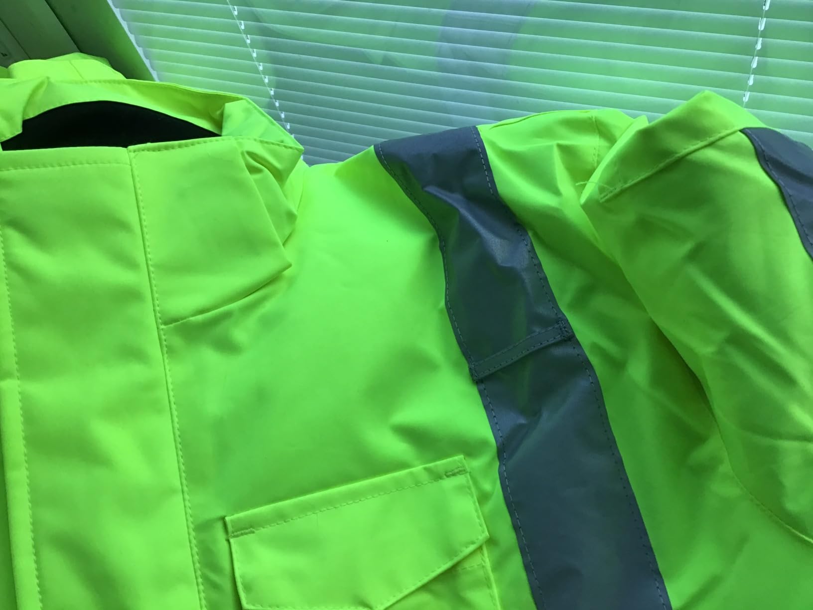 toolant 100% Waterproof Safety Jackets for Men, Hi Vis Reflective Work Jackets, Construction Rain Coats for Cold Weather customer photo 2