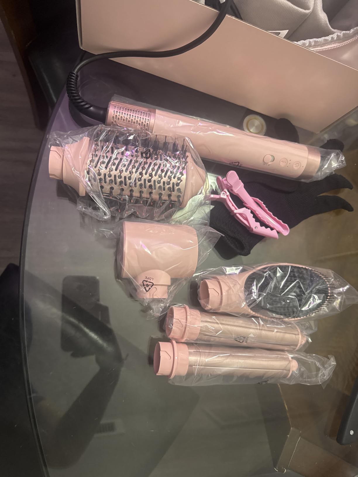 MESCOMB 5 in 1 Hot Air Styler Wrap for Fast Drying, Straightening,Curling customer photo 1