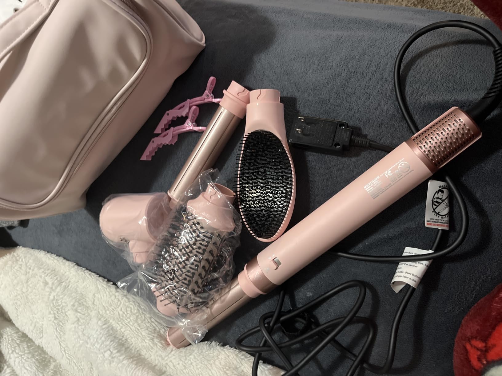 MESCOMB 5 in 1 Hot Air Styler Wrap for Fast Drying, Straightening,Curling customer photo 2